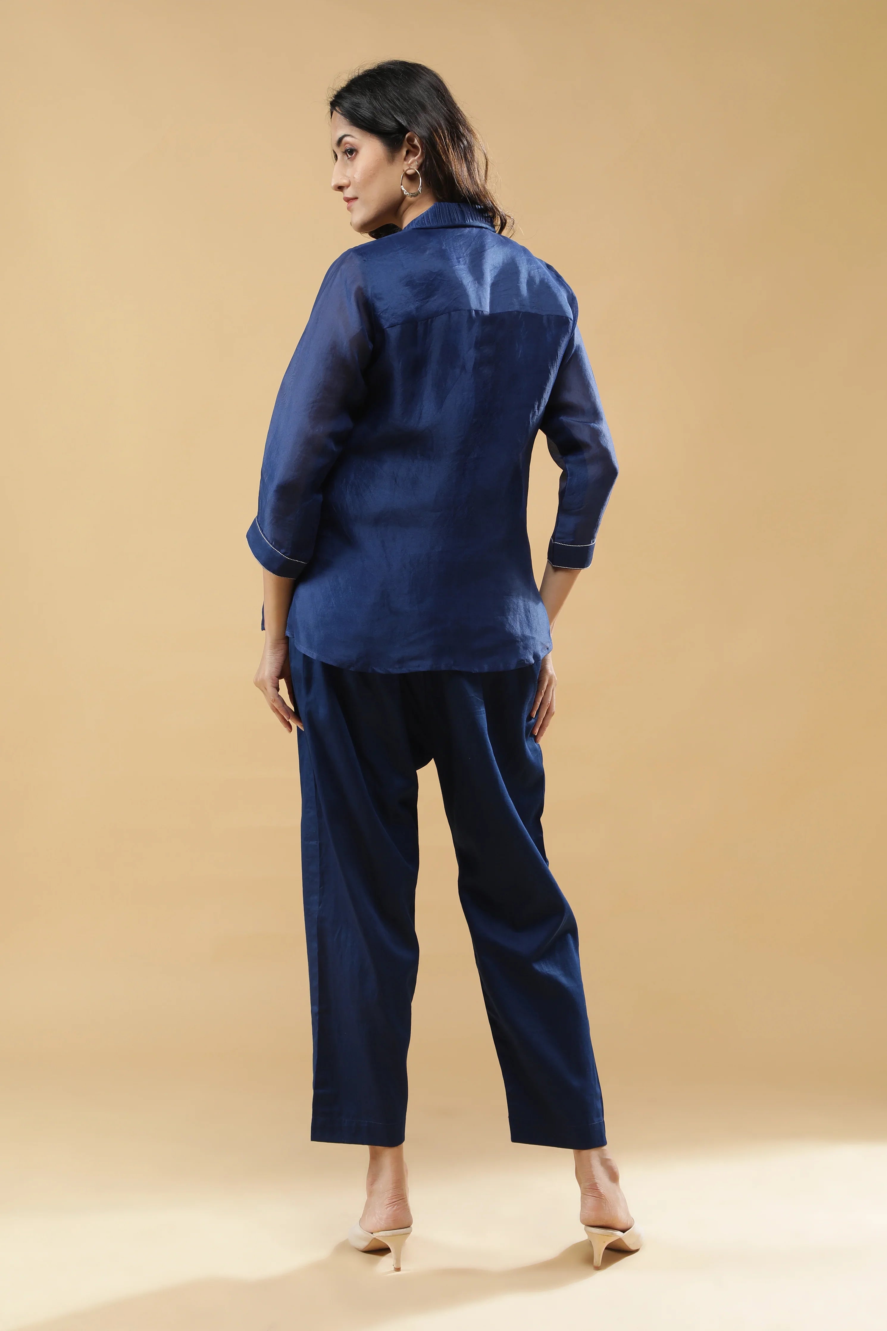 Navy Blue Co-ord Set - Mokshaa