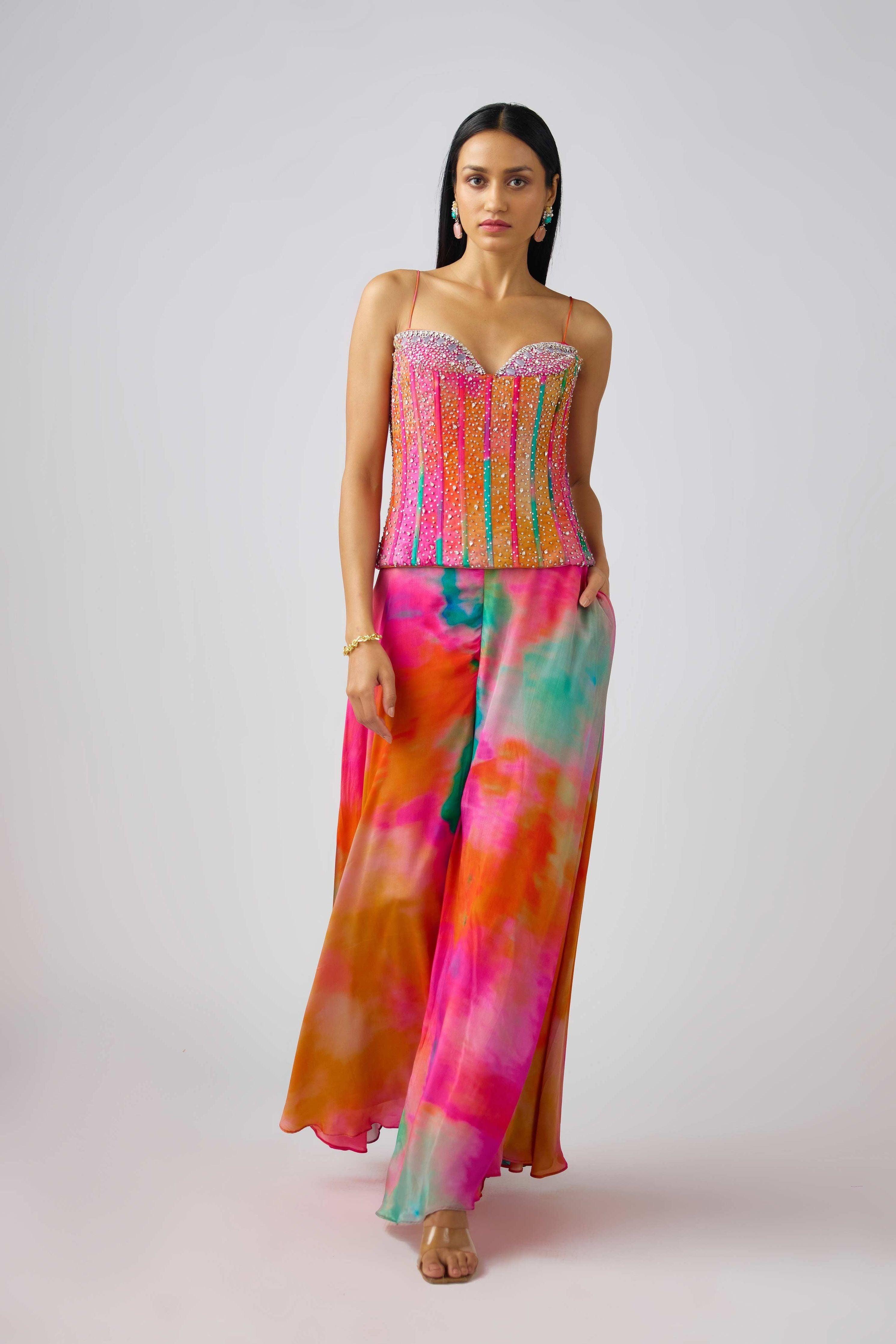 The Sunscape Drift Corset Set - Mokshaa