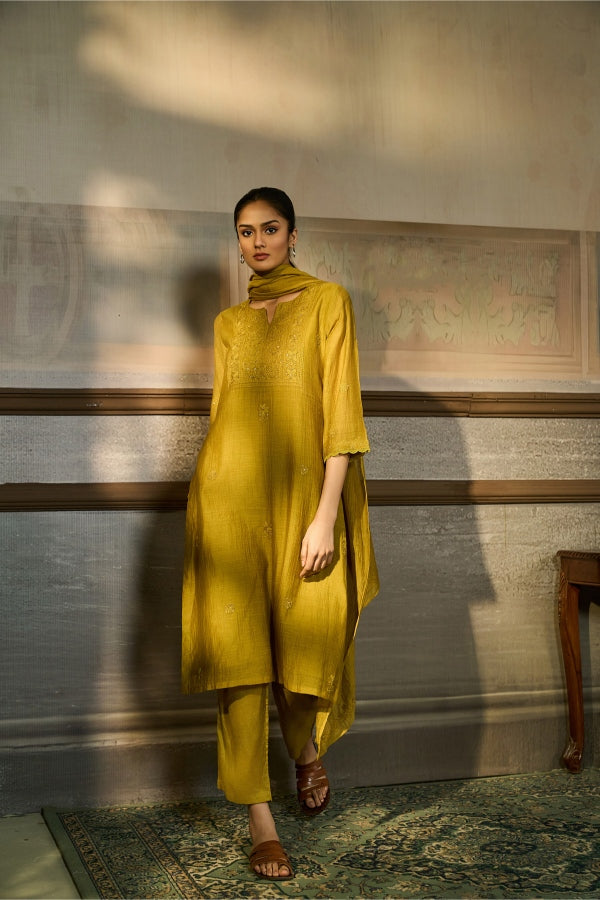 Mustard Yellow Salwar Set