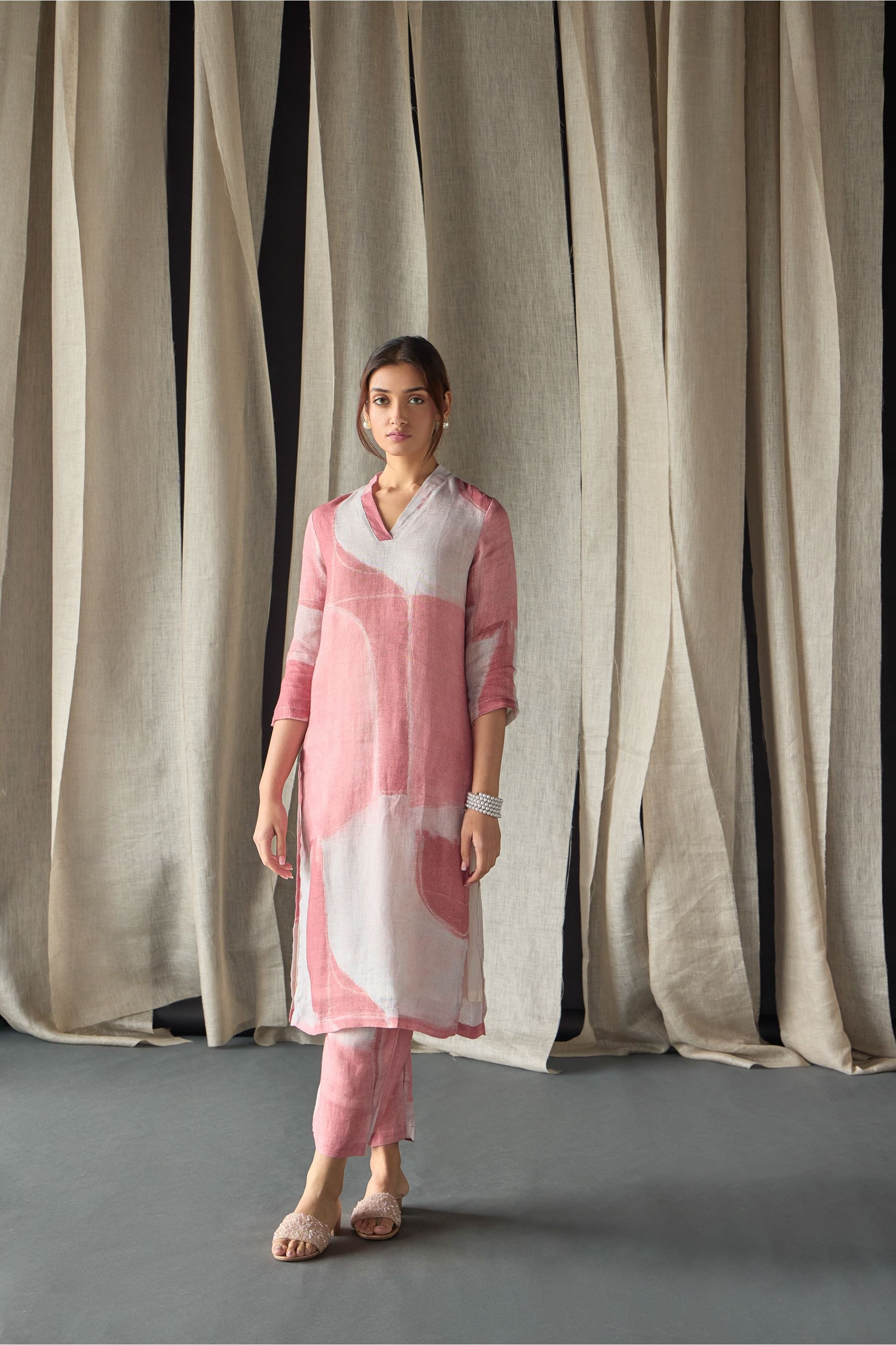 Pink Pure Hemp Co-ord Set - Mokshaa