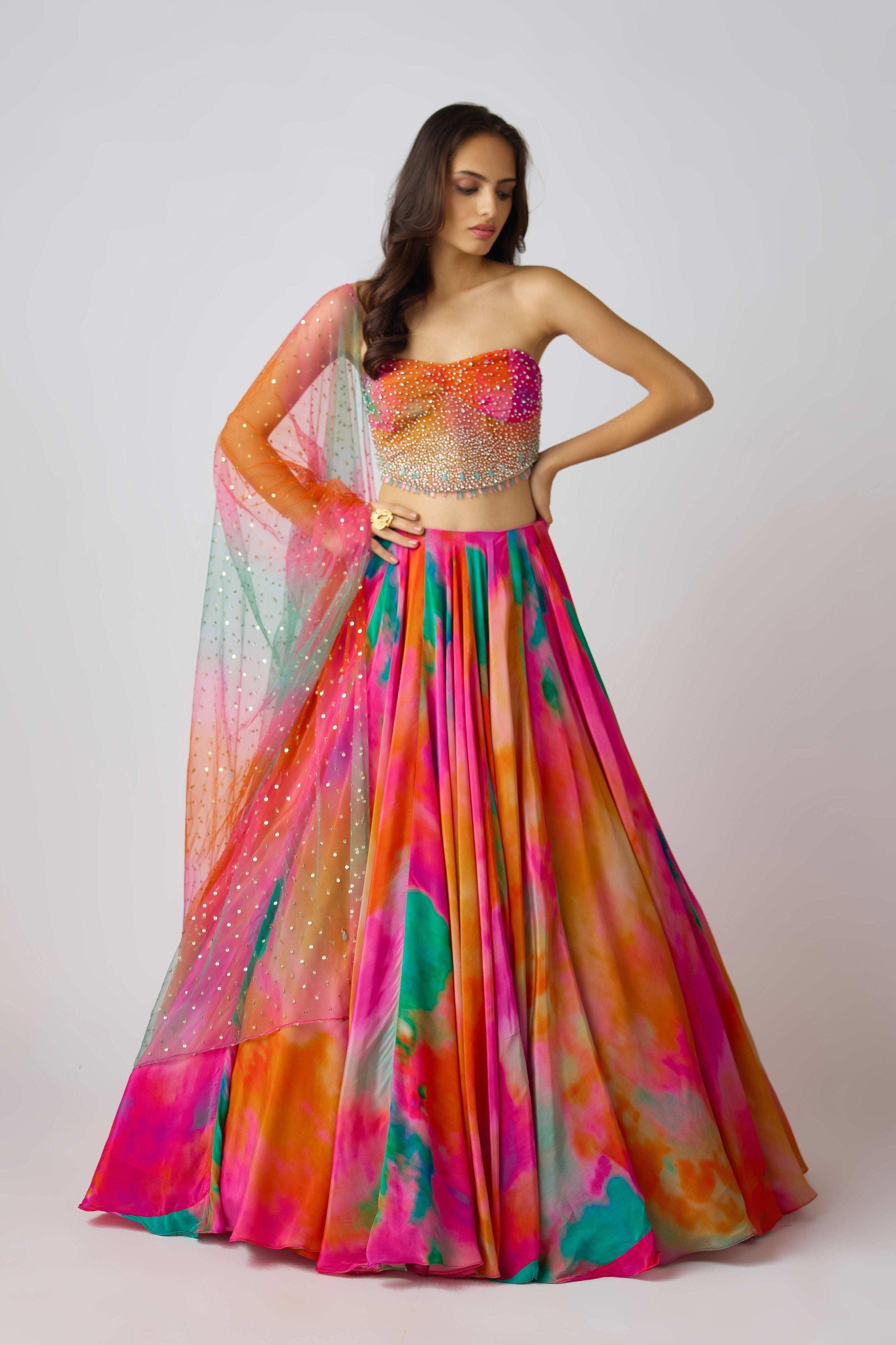 The Sunscape Lehenga - Mokshaa
