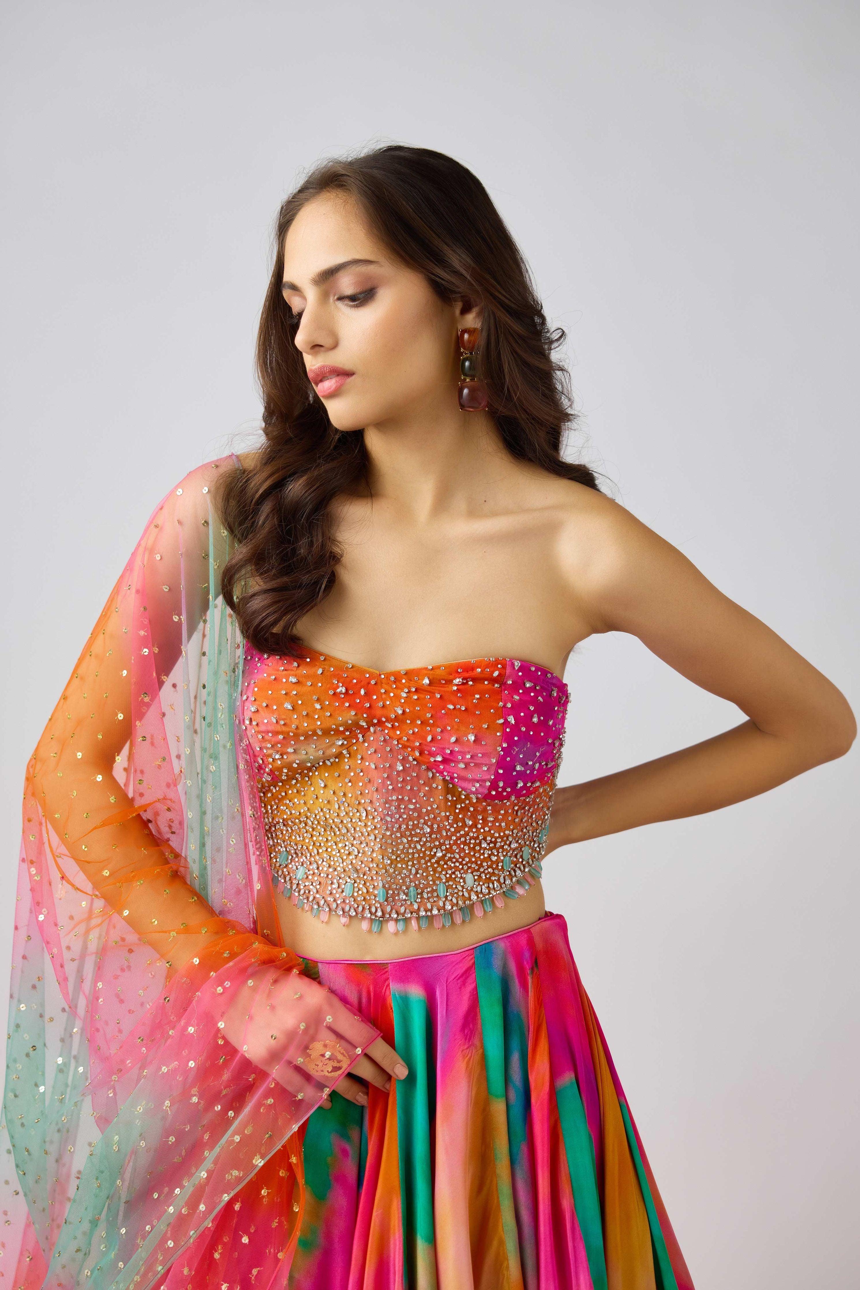 The Sunscape Lehenga - Mokshaa