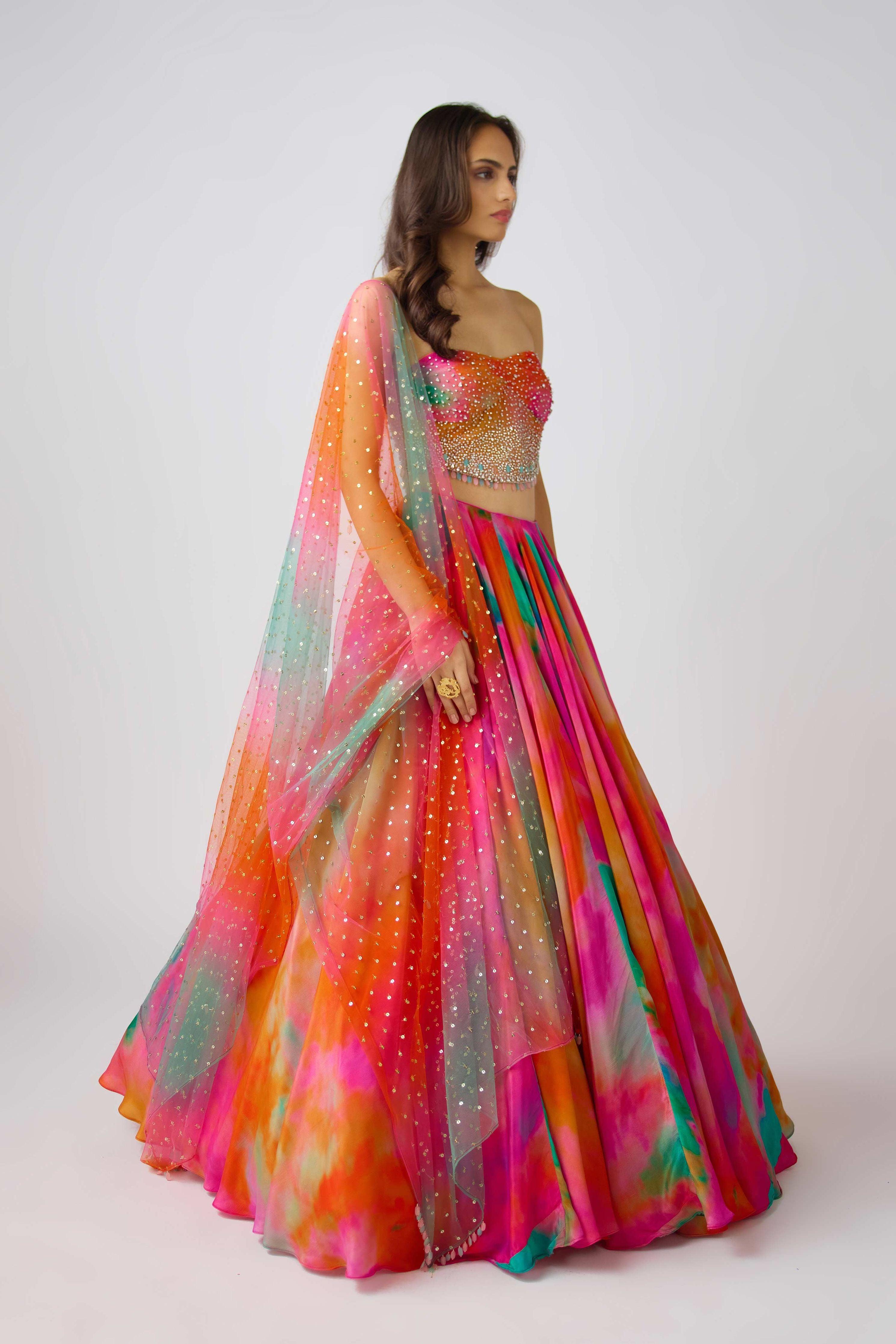 The Sunscape Lehenga - Mokshaa