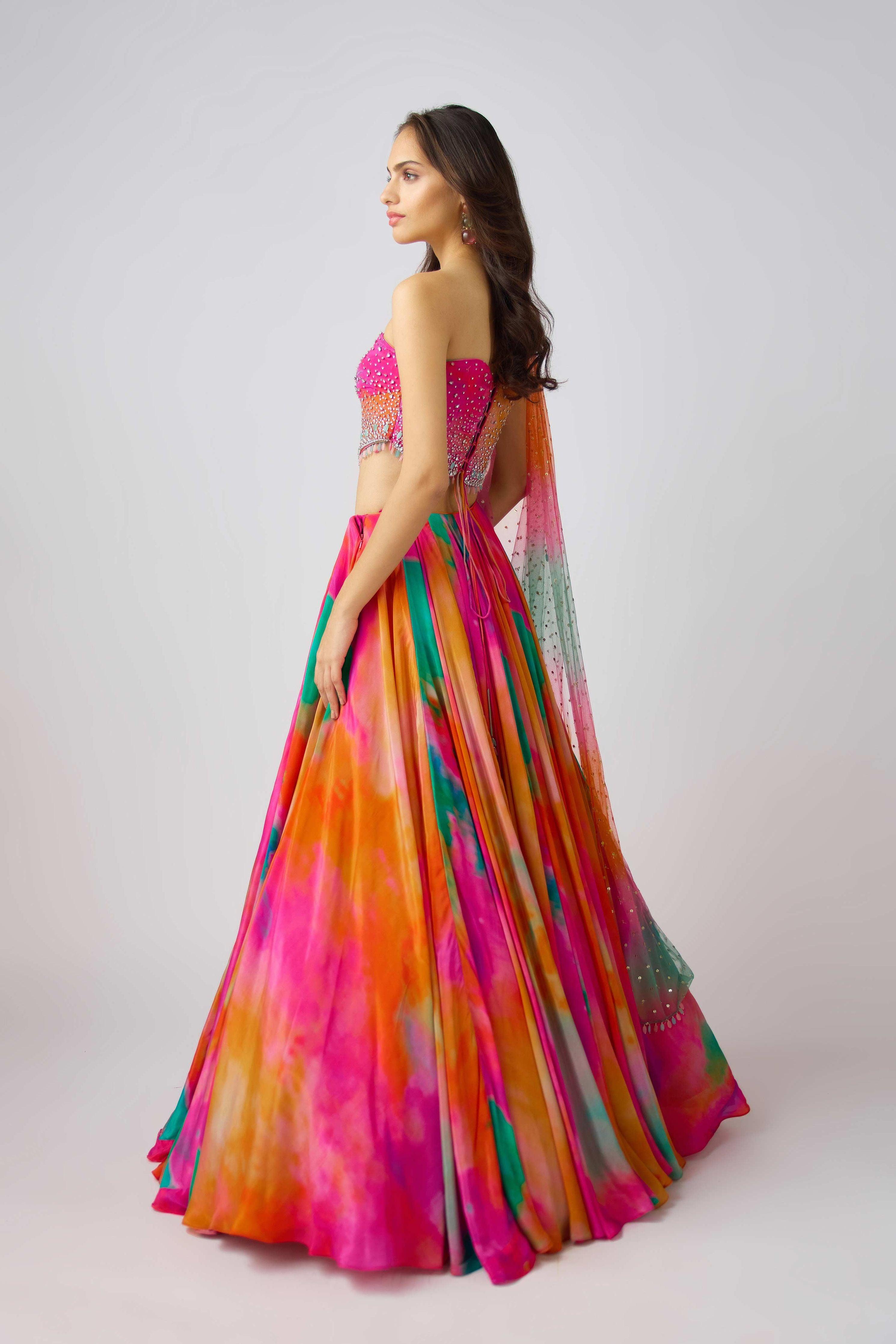 The Sunscape Lehenga - Mokshaa