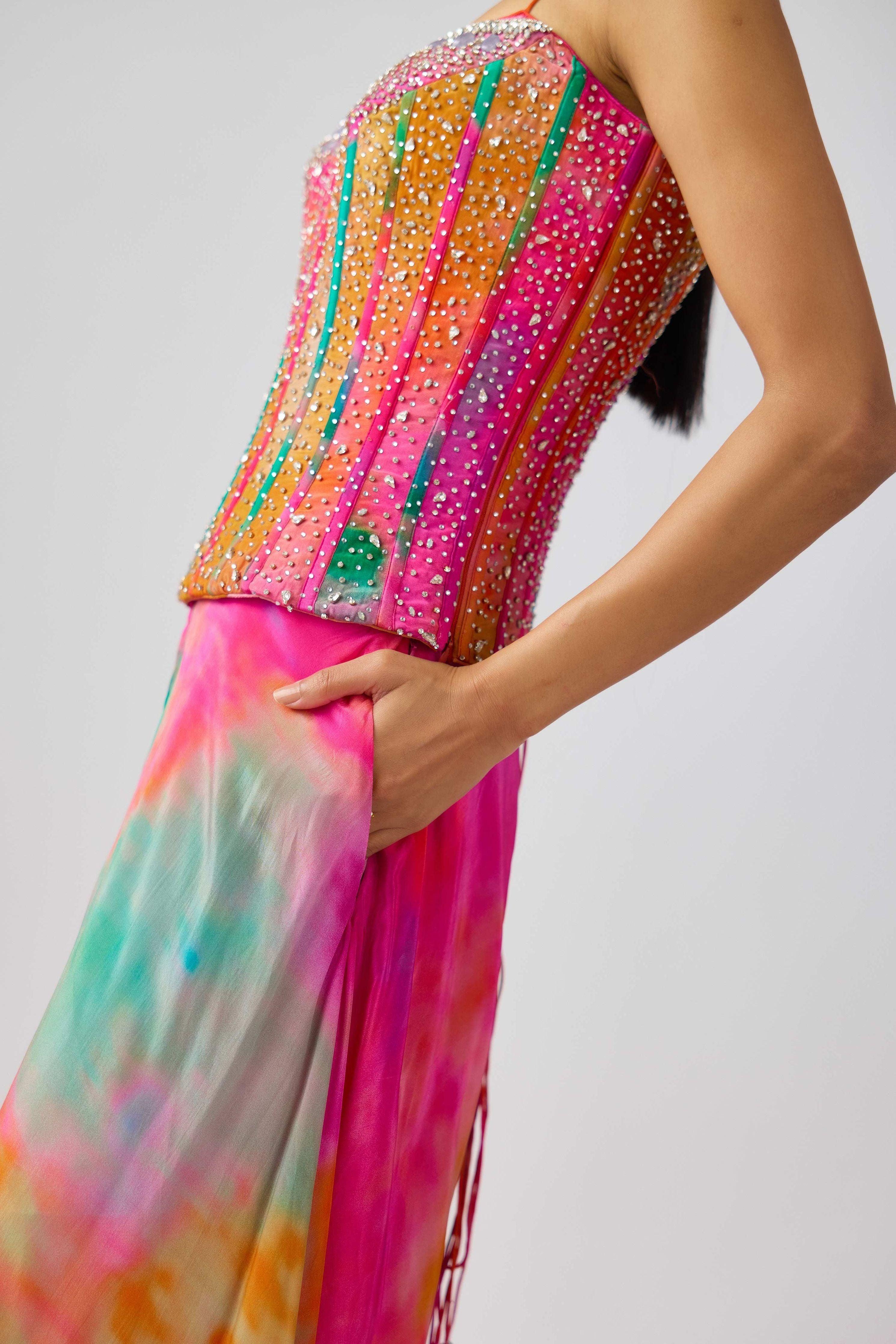The Sunscape Drift Corset Set - Mokshaa