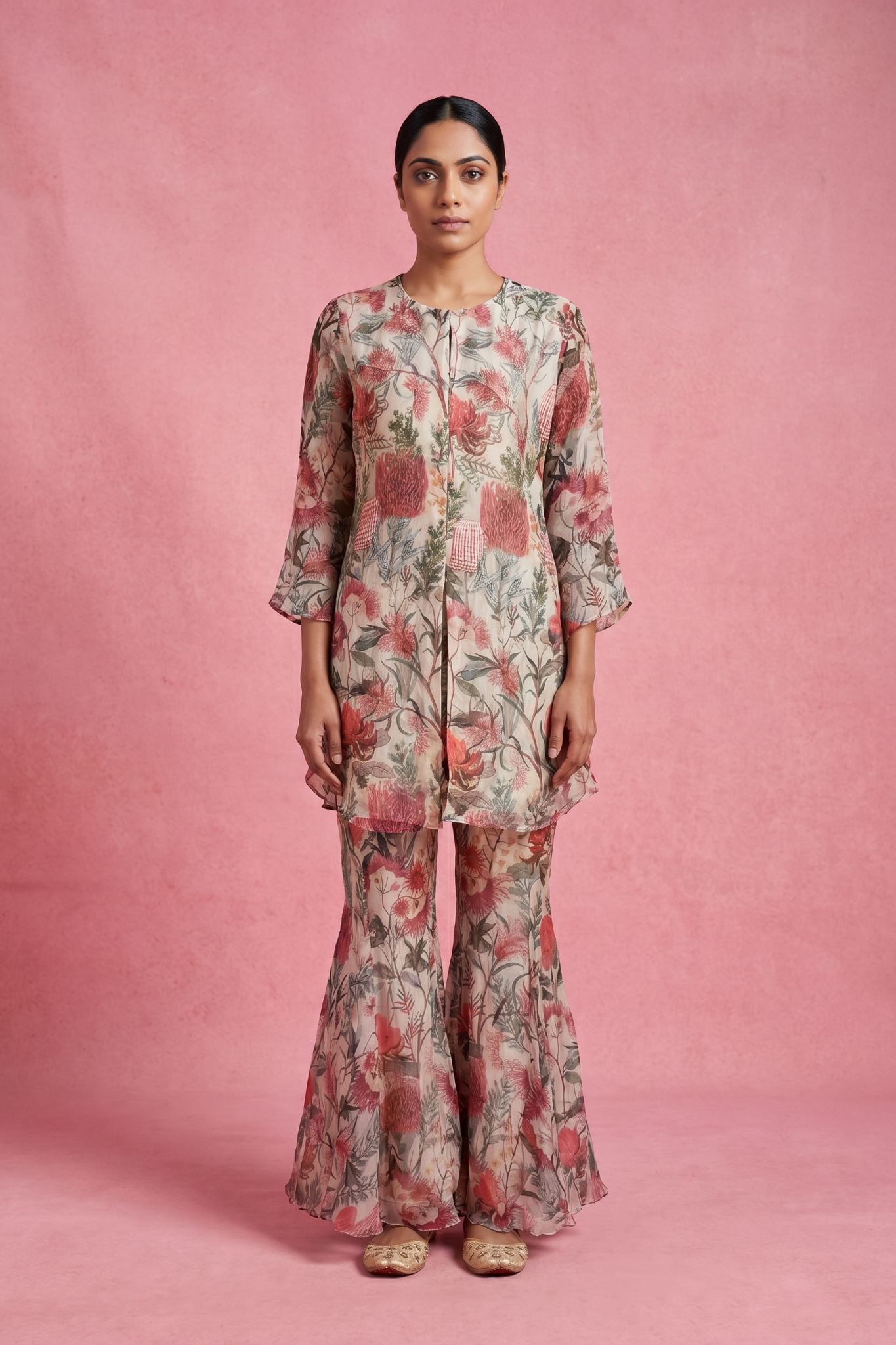 Blush Floral Printed Co-ord Set