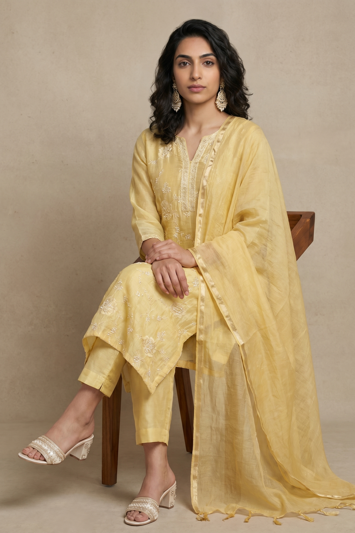 Sunshine Yellow Cotton Salwar Set