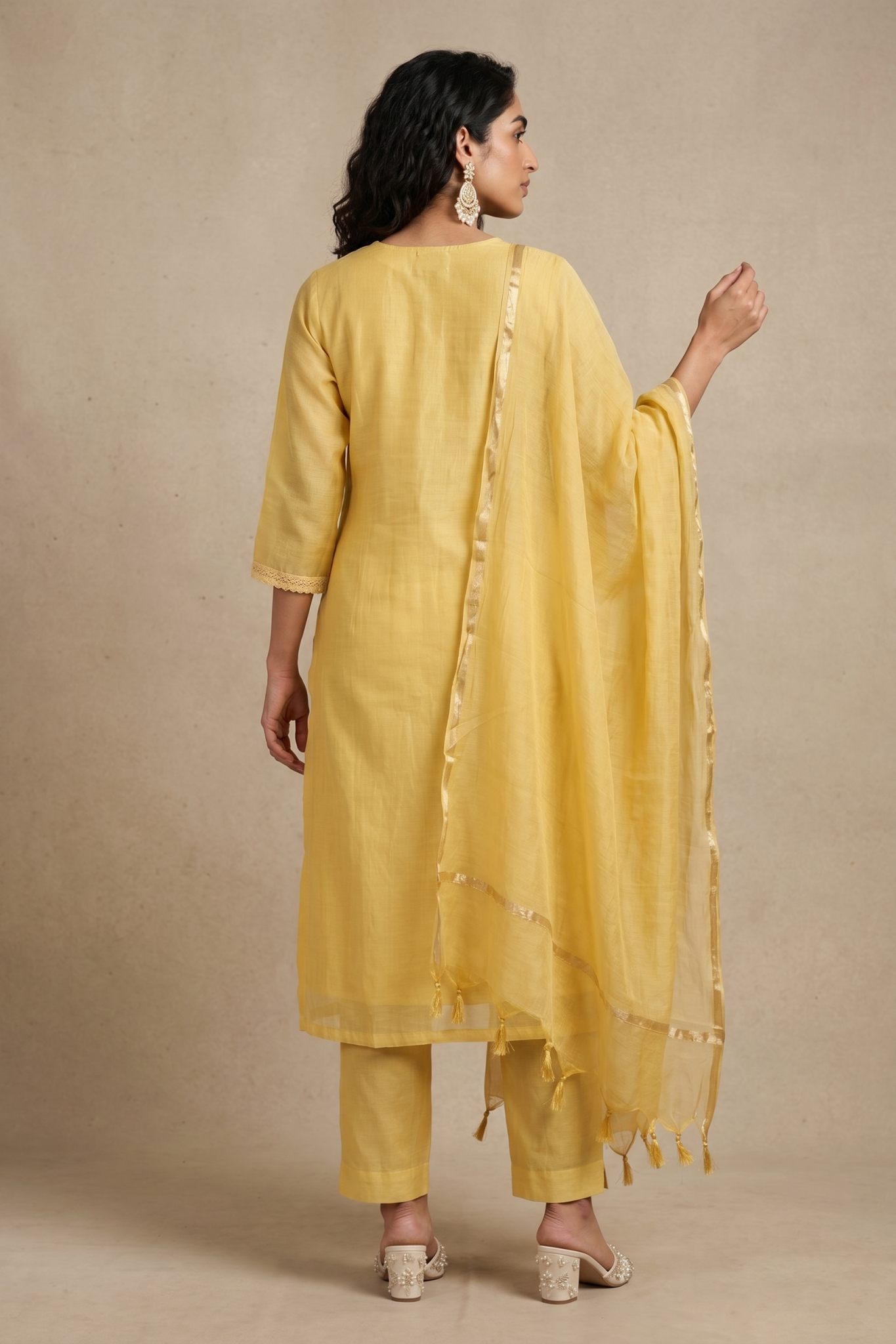 Sunshine Yellow Cotton Salwar Set