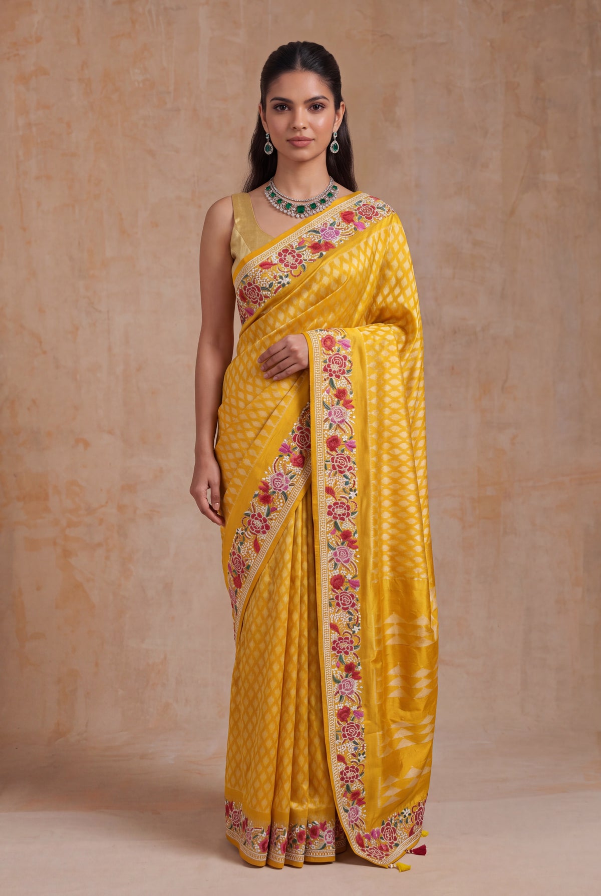 Yellow Patola Silk Saree - Mokshaa