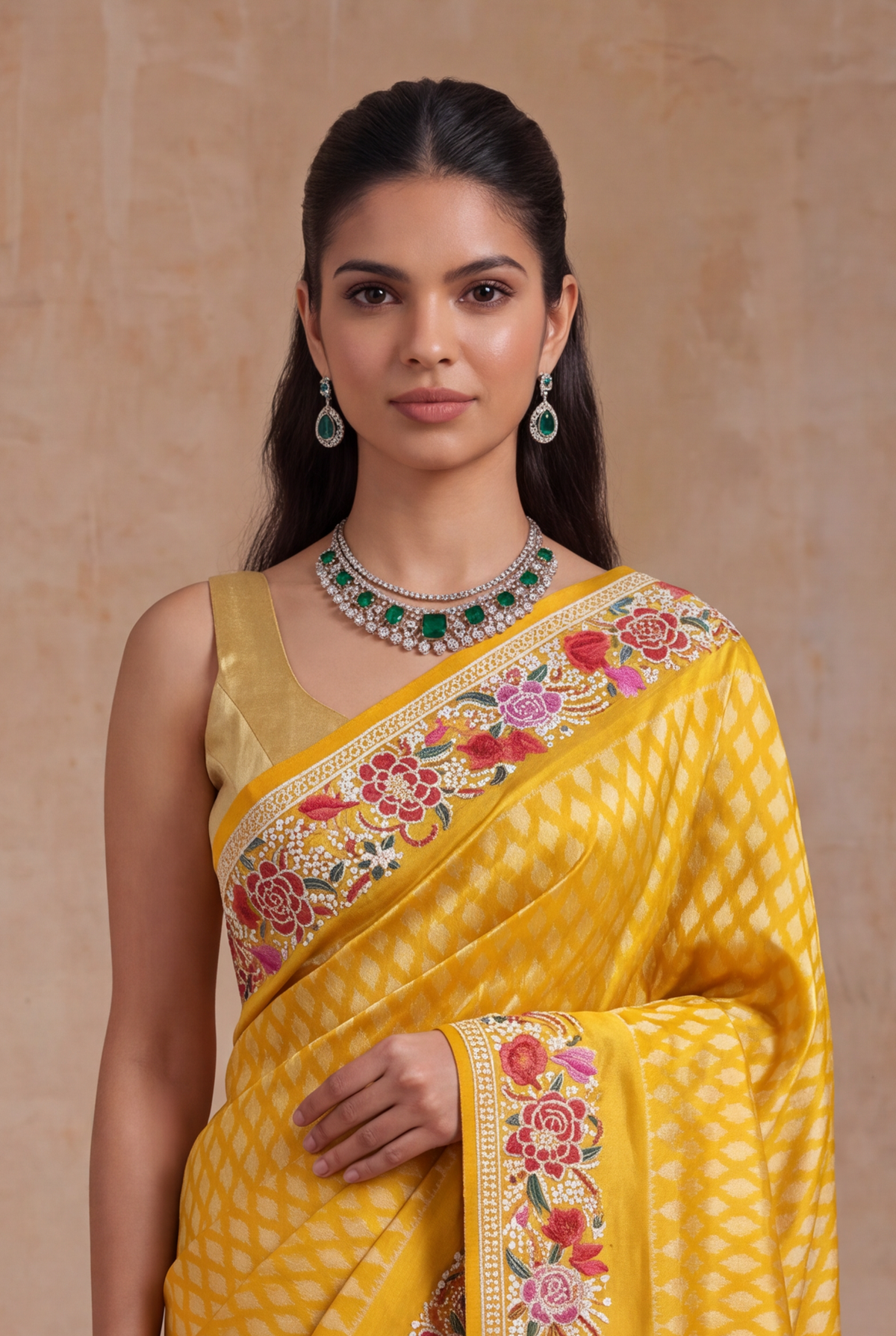 Yellow Patola Silk Saree - Mokshaa