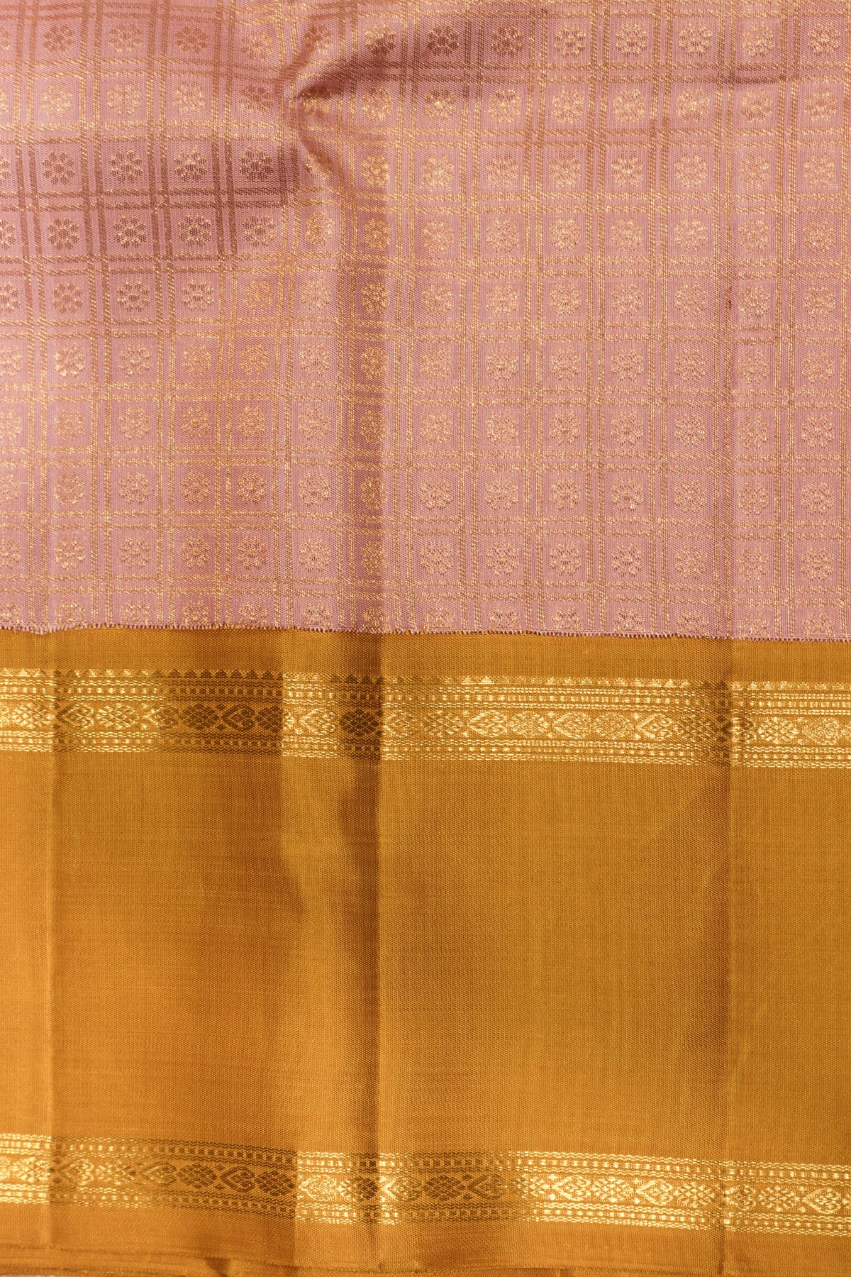 Baby Pink Kanchivaram Silk Saree - Mokshaa