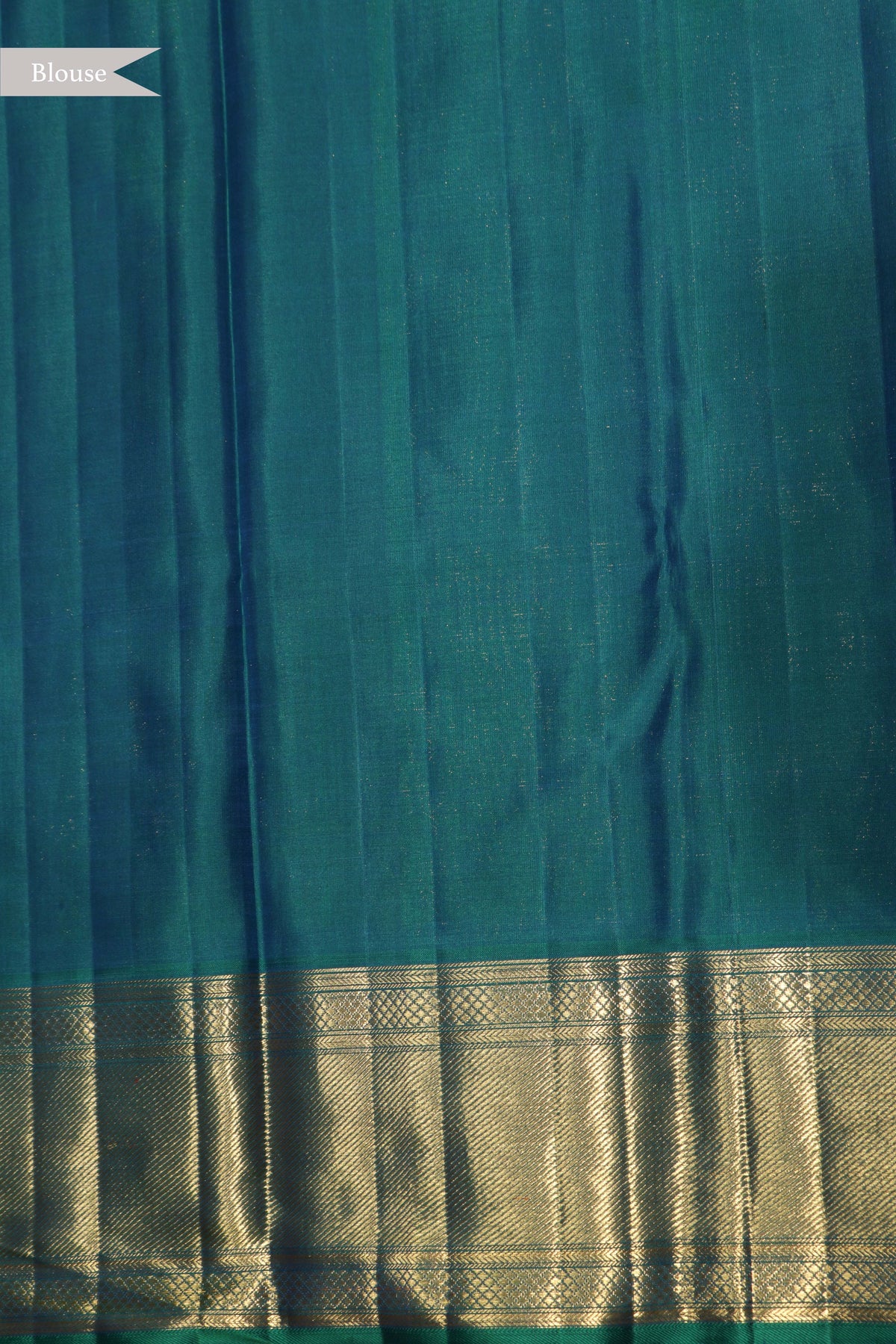 Turquoise Blue Kanchivaram Silk Saree - Mokshaa