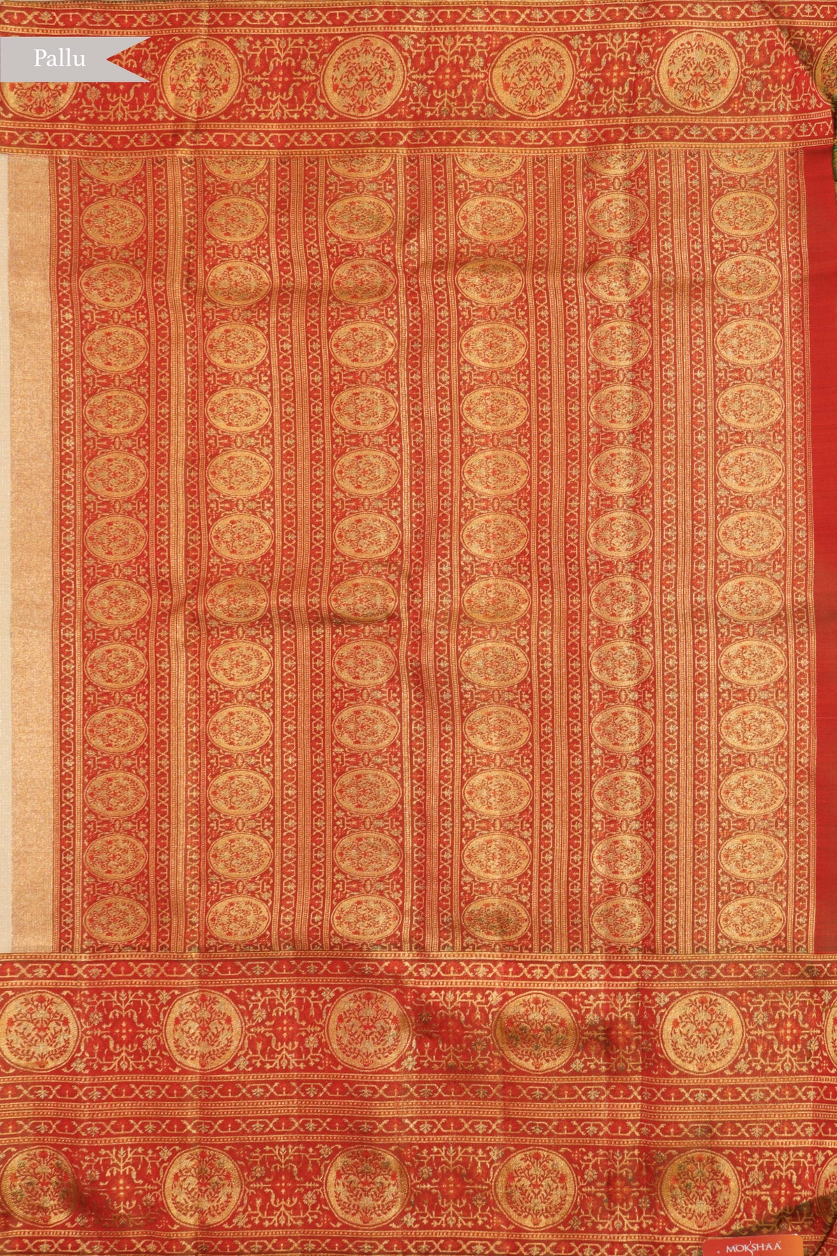 Off-White Kanchivaram Silk Saree - Mokshaa