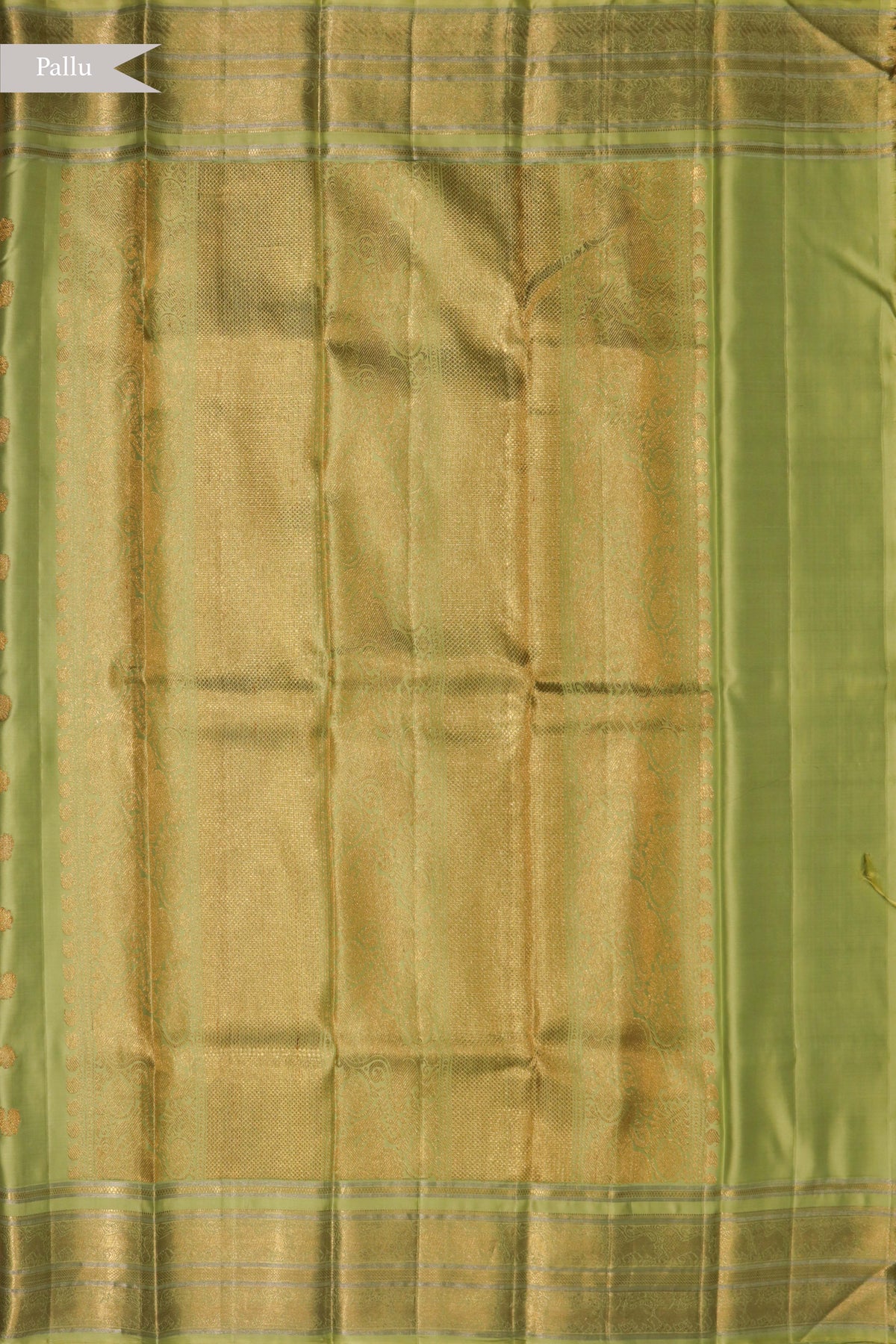 Pista Green Twill Silk Saree - Mokshaa