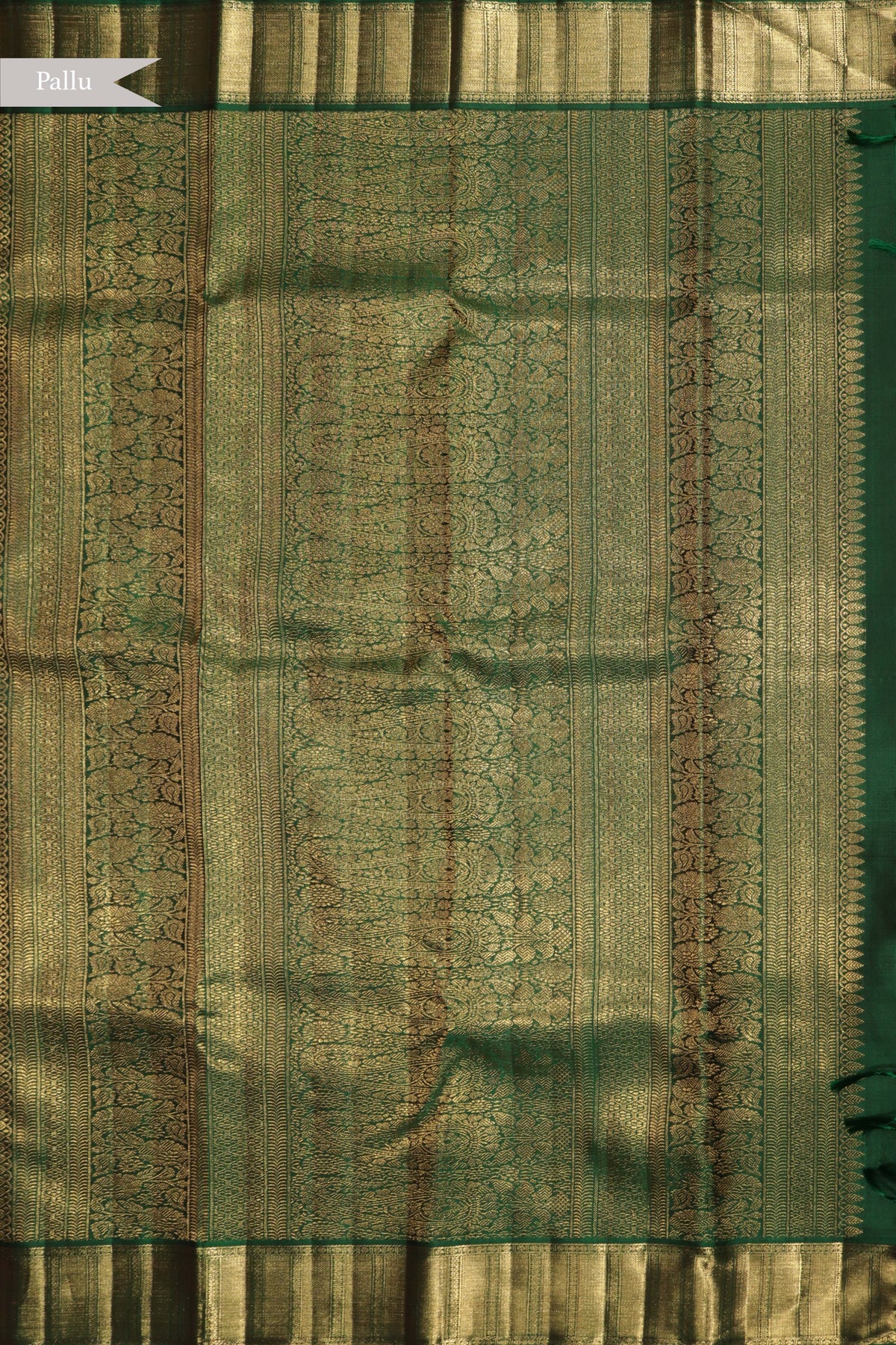 Emerald Green Kanchivaram Silk Saree - Mokshaa