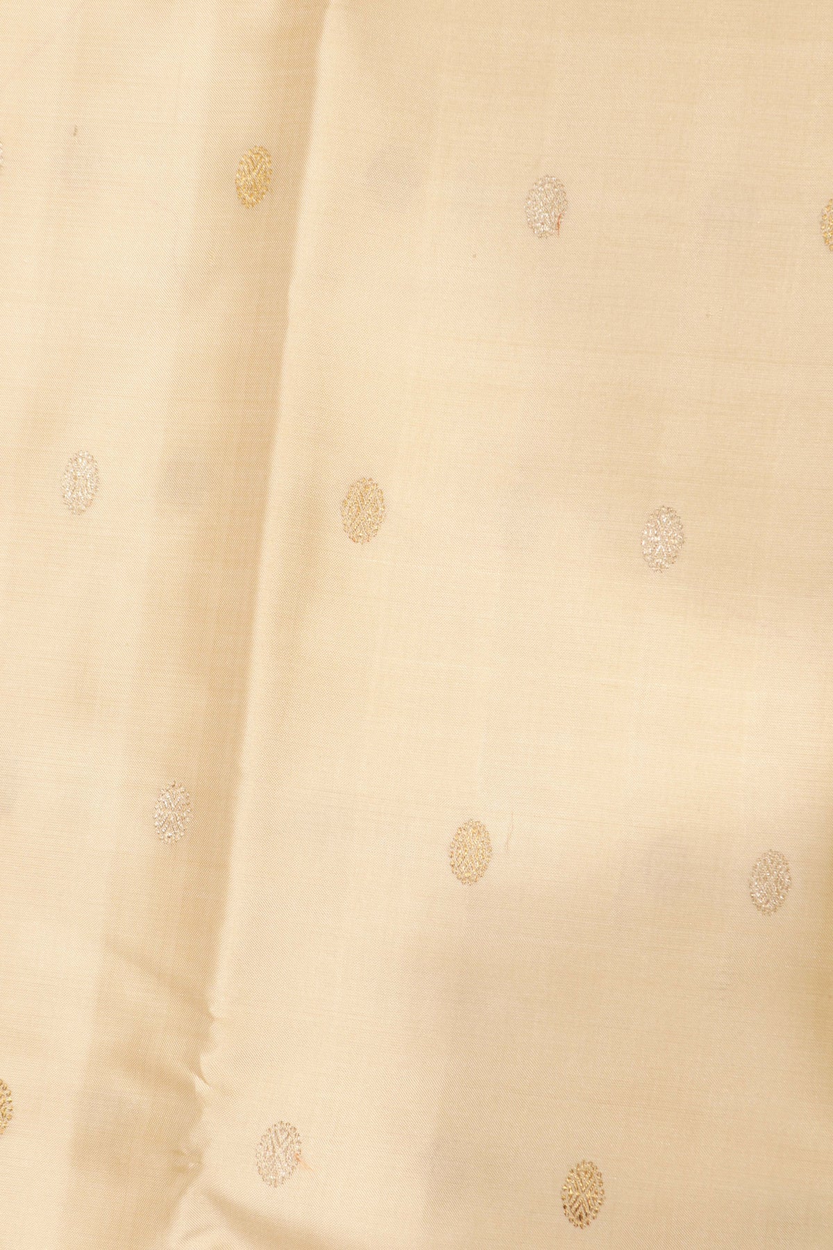 Cream Kanchivaram Silk Saree with Paithani Border - Mokshaa