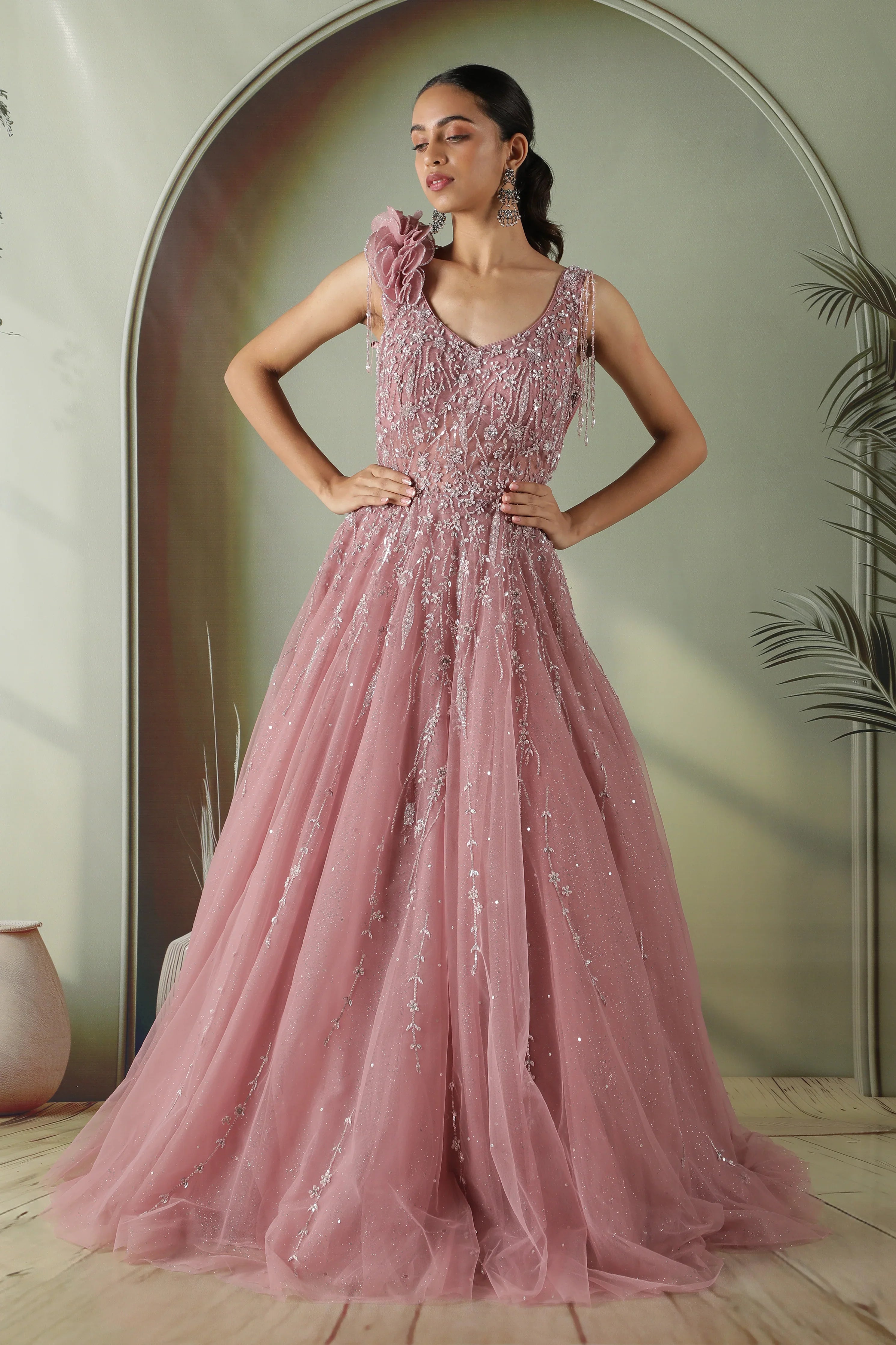 Lavender gown - Mokshaa