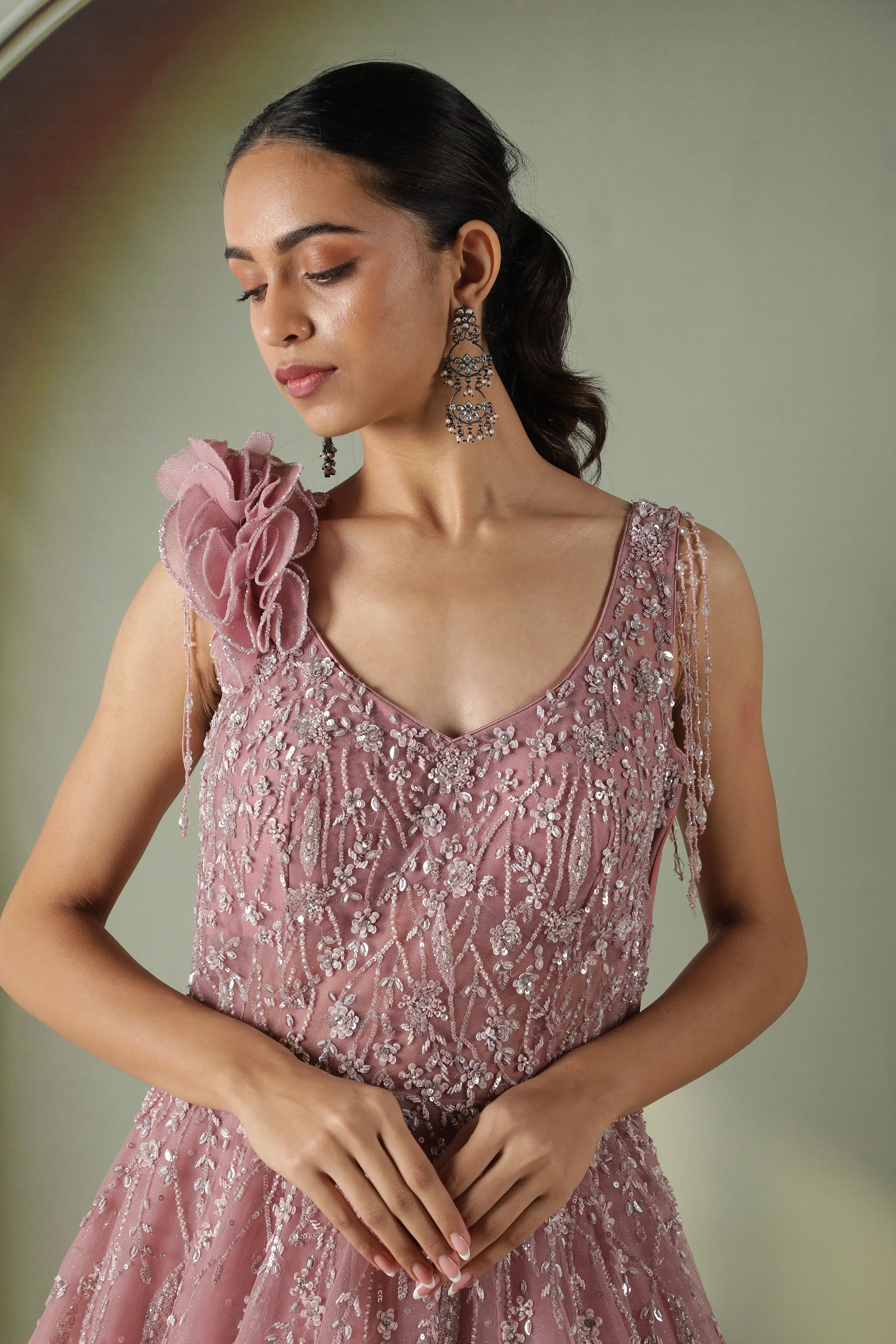 Lavender gown - Mokshaa