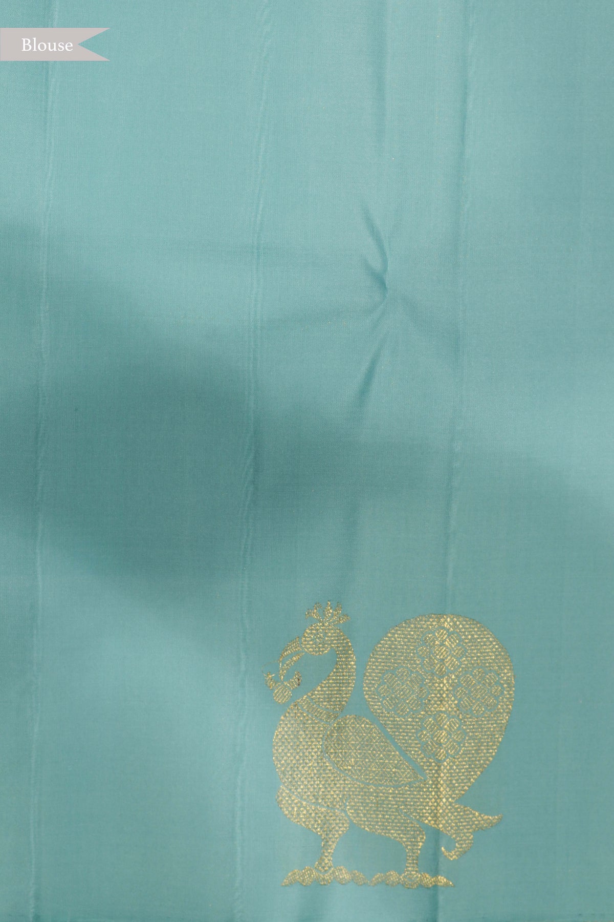 Sea Green Kanchivaram Silk Saree - Mokshaa