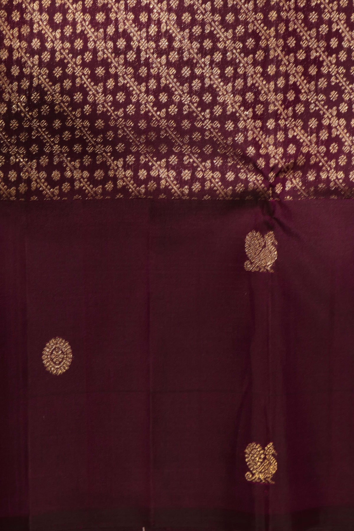 Purple Kanchivaram Silk Saree - Mokshaa