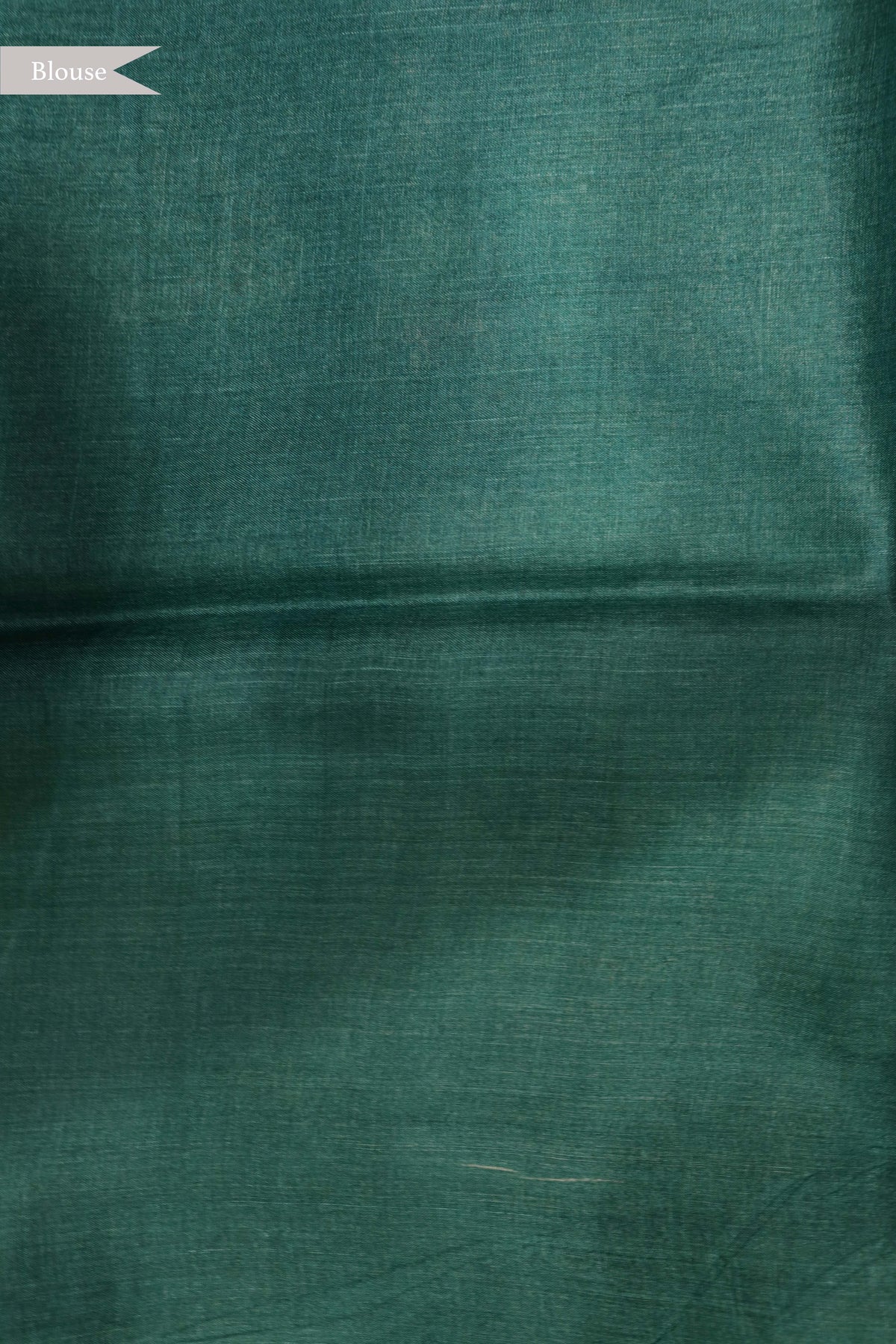 Peacock Green Floral Tussar Silk Saree - Mokshaa