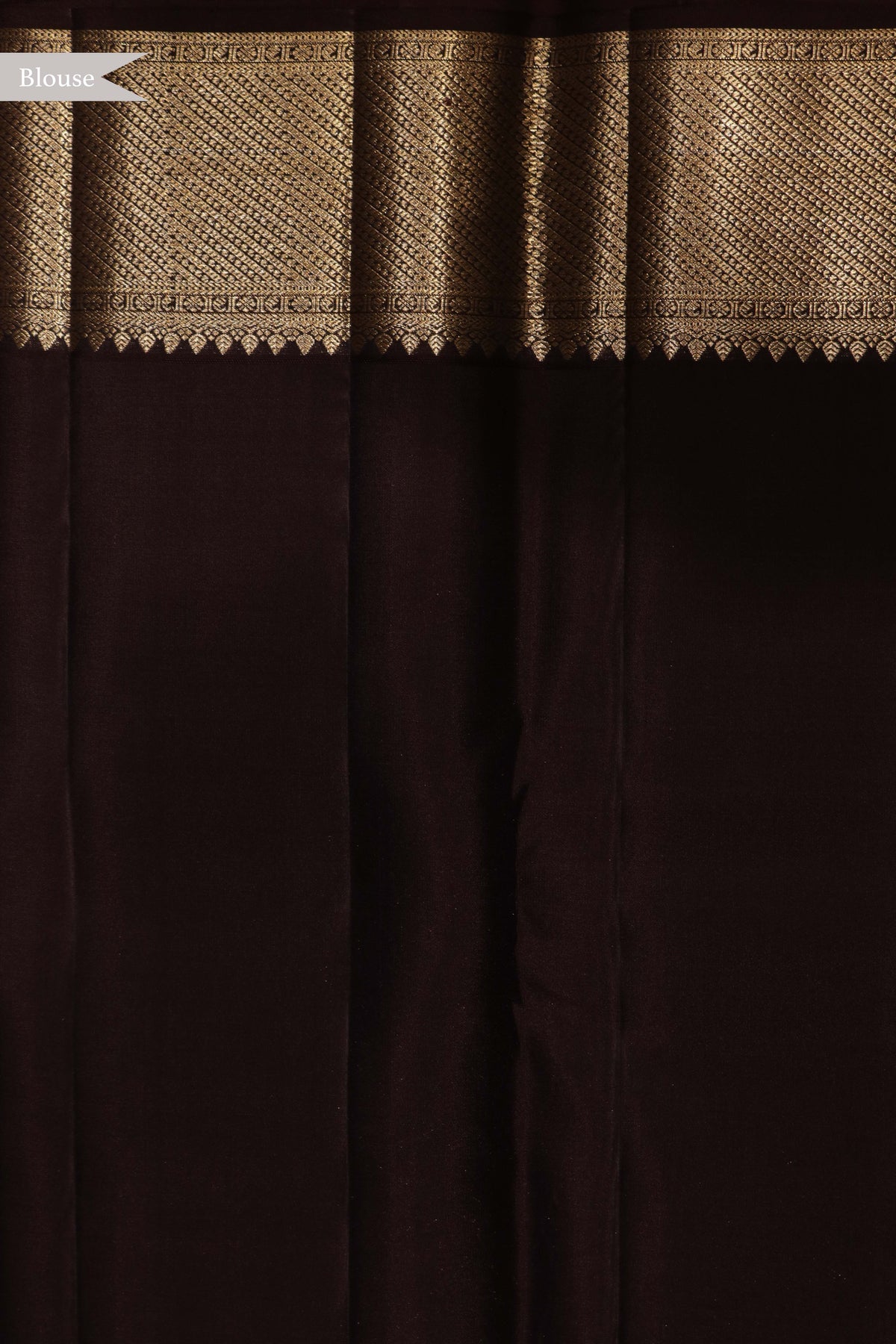 Coffee Brown Kanchivaram Silk Saree - Mokshaa