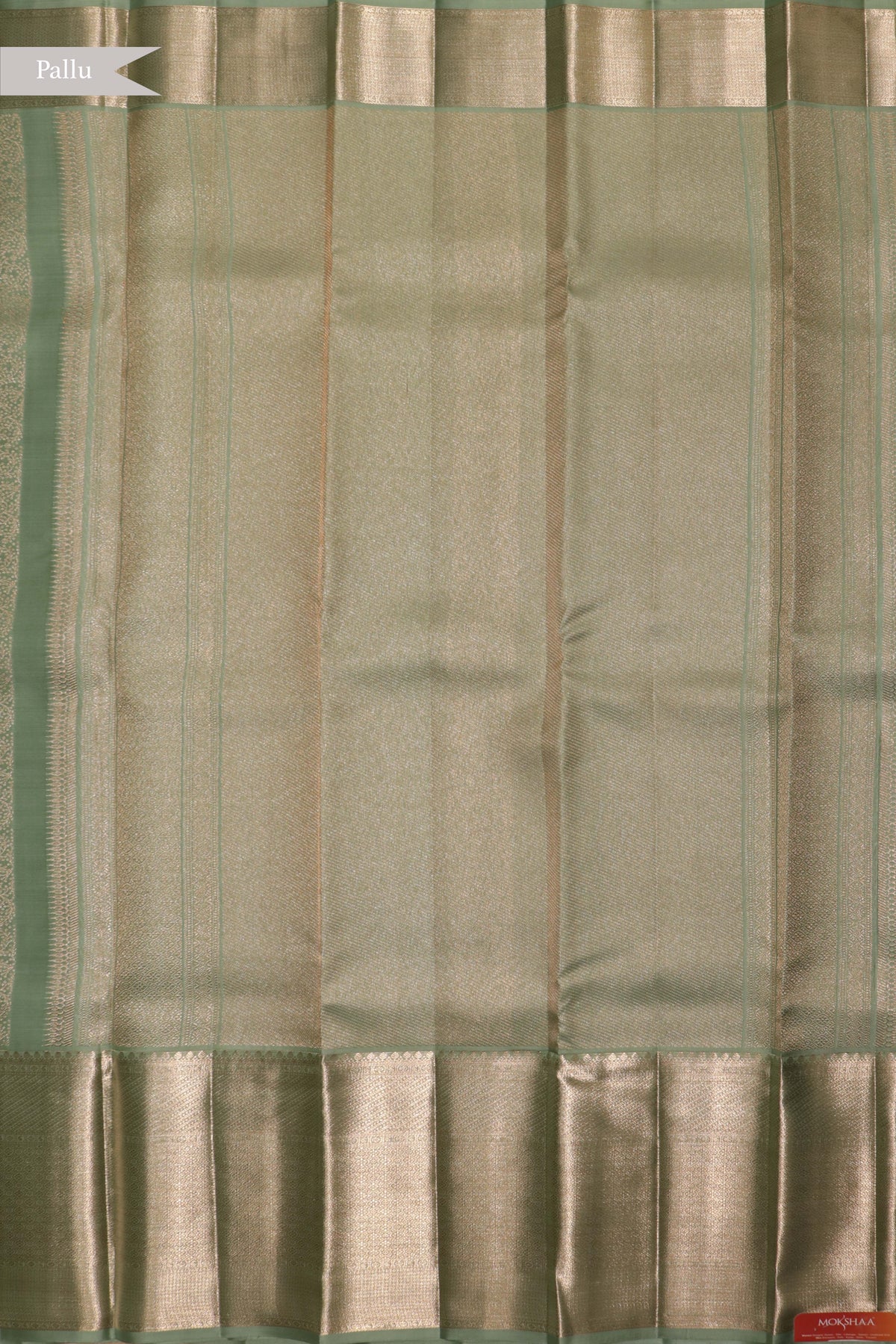 Sea Green Kanchivaram Silk Saree - Mokshaa