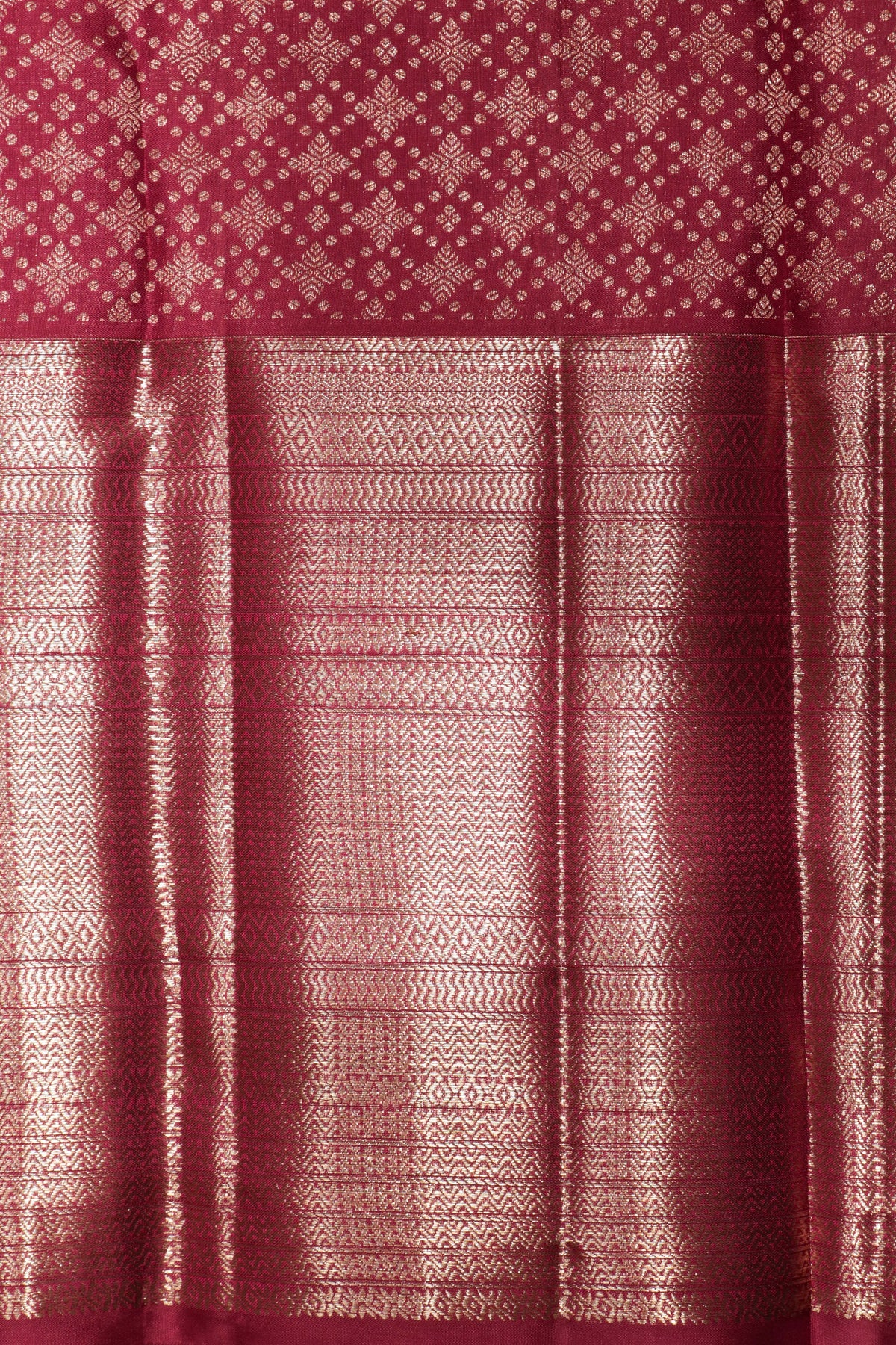 Onion Pink Kanchivaram Silk Saree - Mokshaa