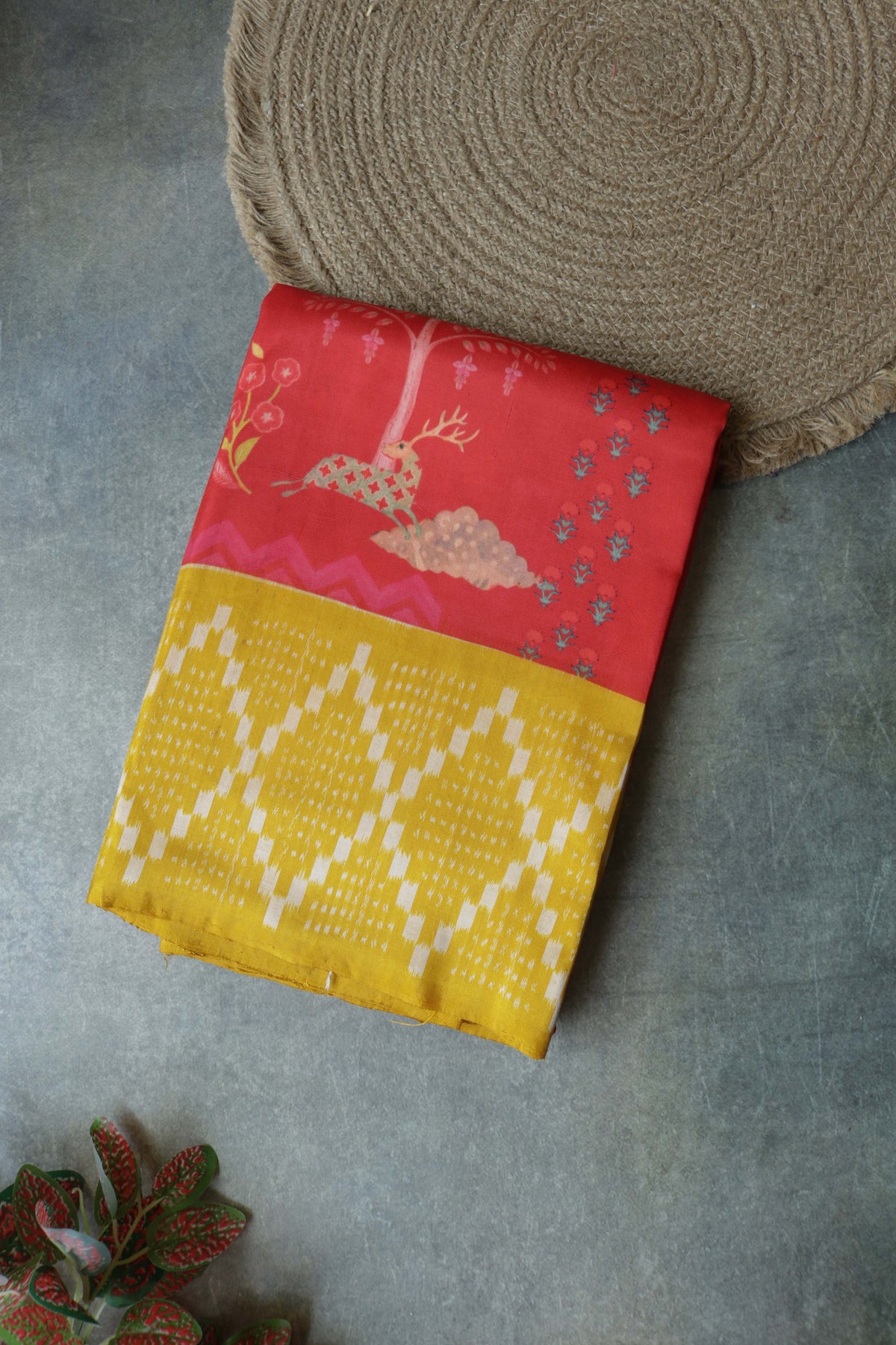 Red Patola Silk Saree - Mokshaa