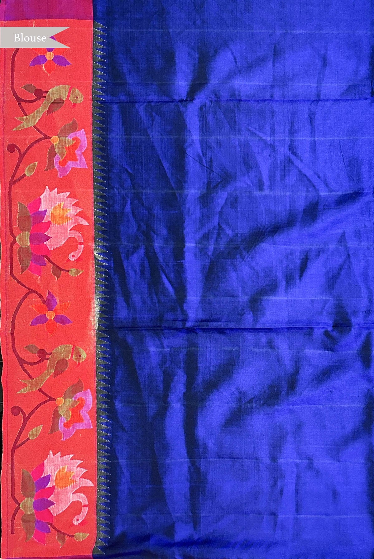 Purple Banarasi Silk Fusion Saree - Mokshaa