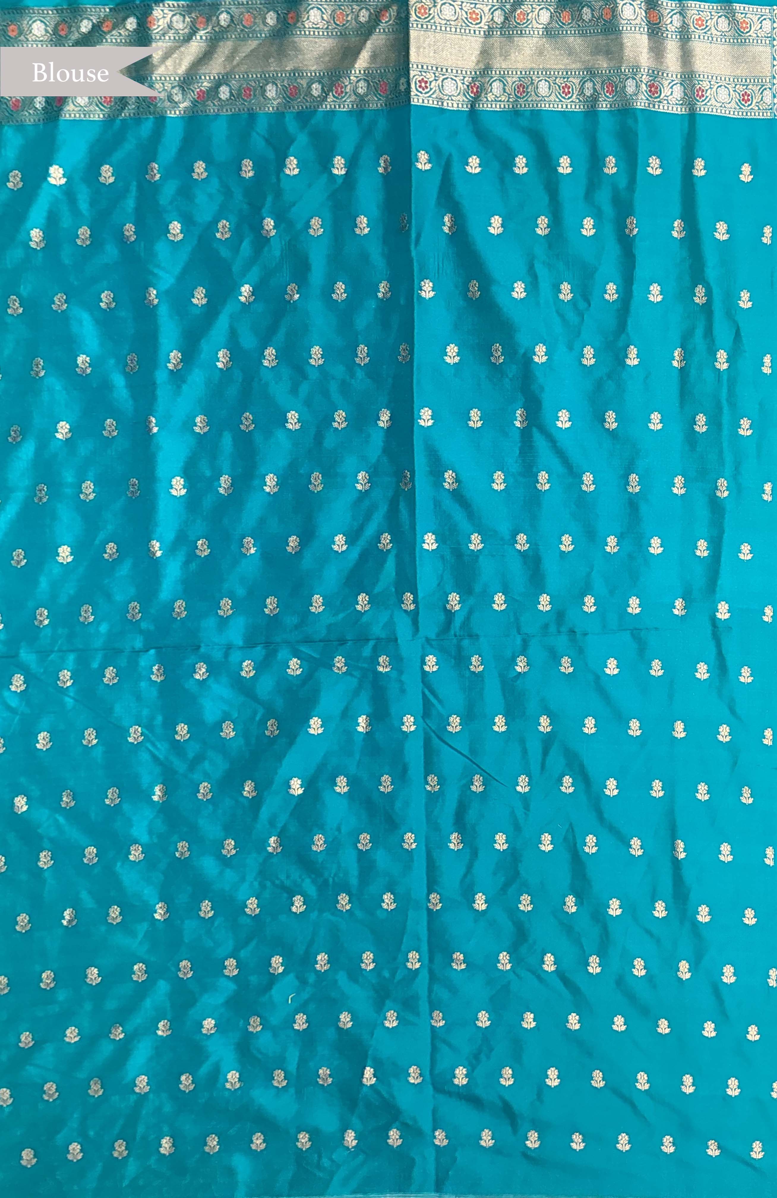 Multicolor Banarasi Silk Meenakari Saree
