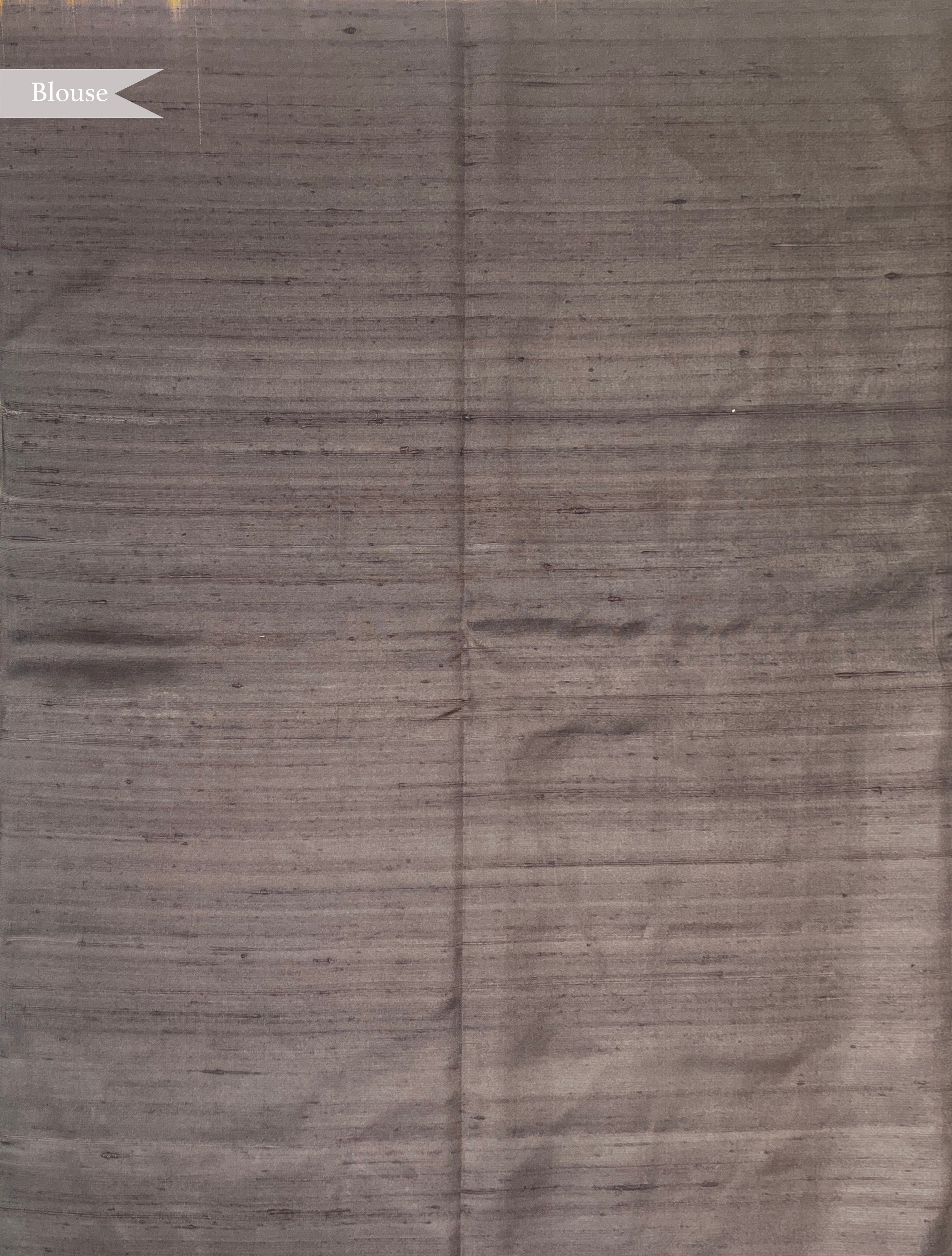 Brown Soft Silk Saree with Round Fancy Butta