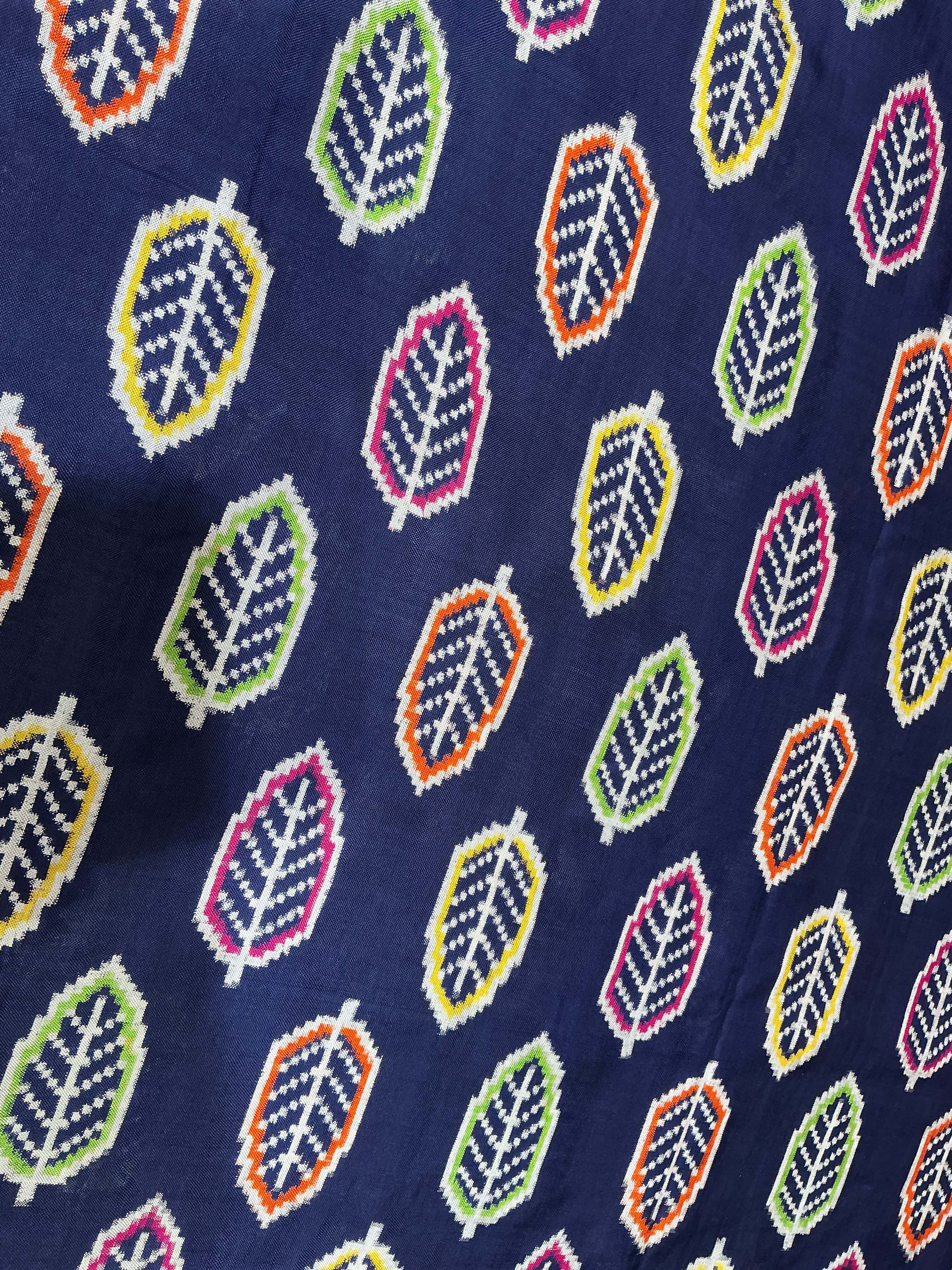 Blue Pattan Patola Silk Saree