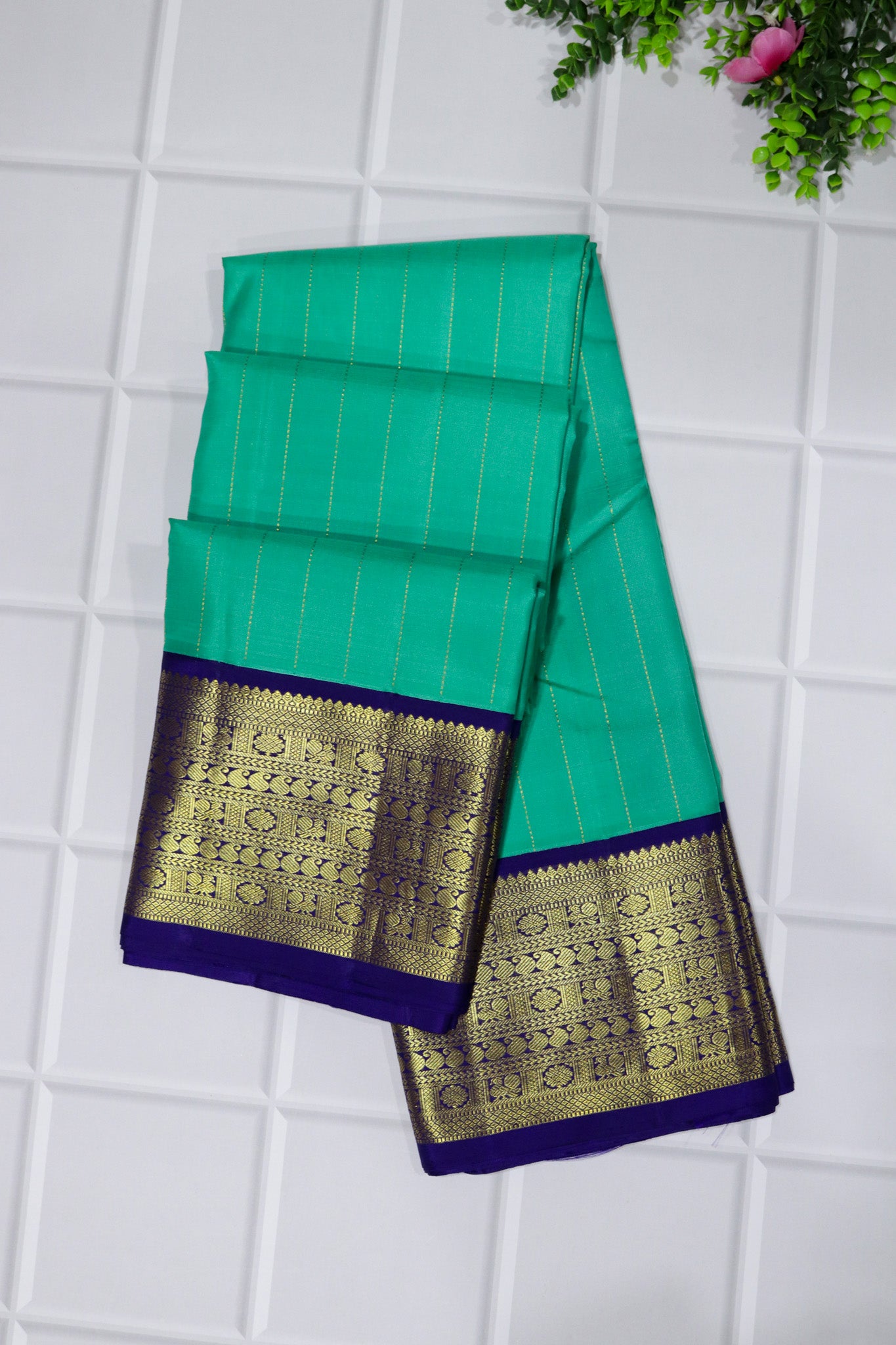 Emerald Green Kanchivaram Silk Saree