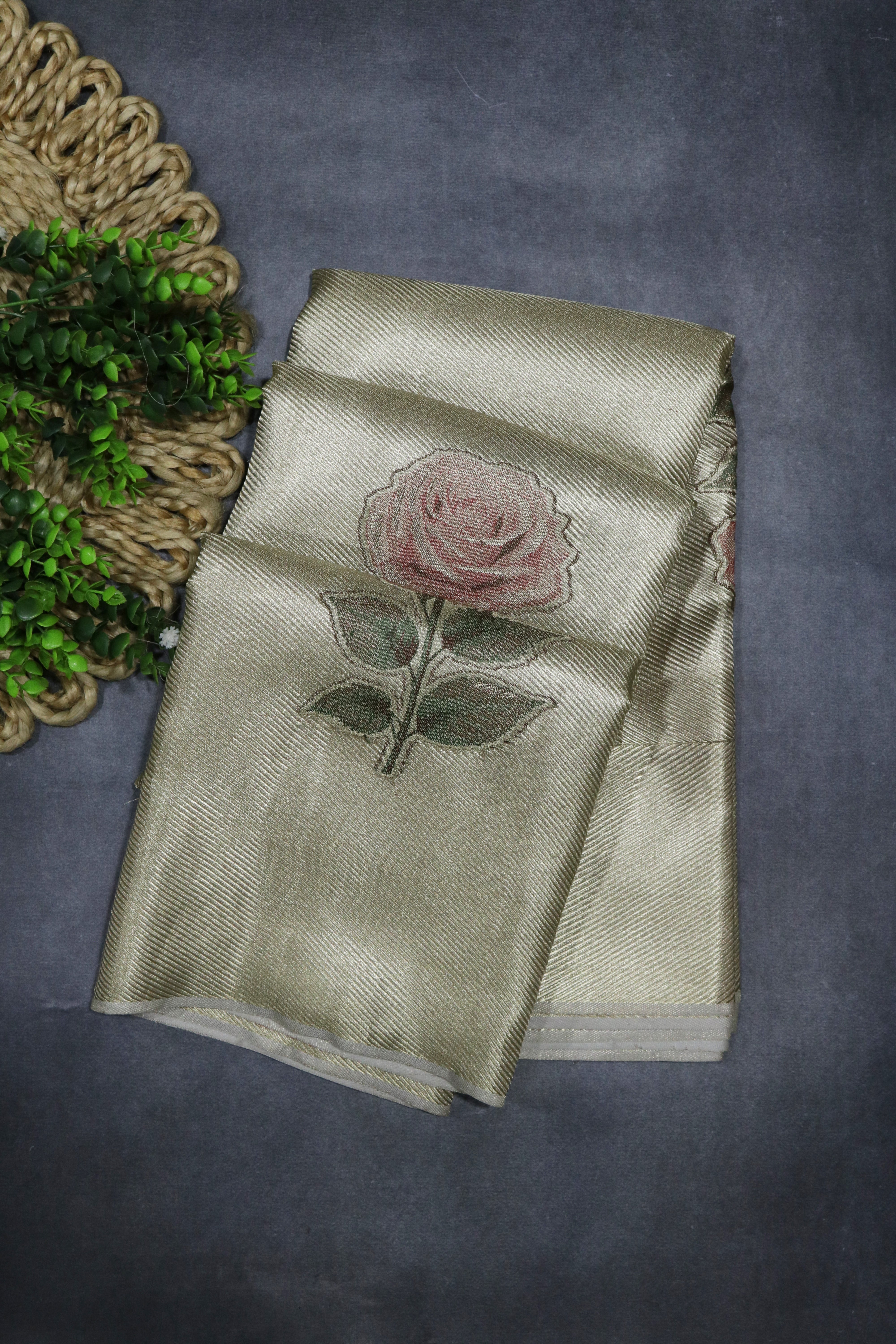 Silver Kanchivaram Tissue Silk Saree