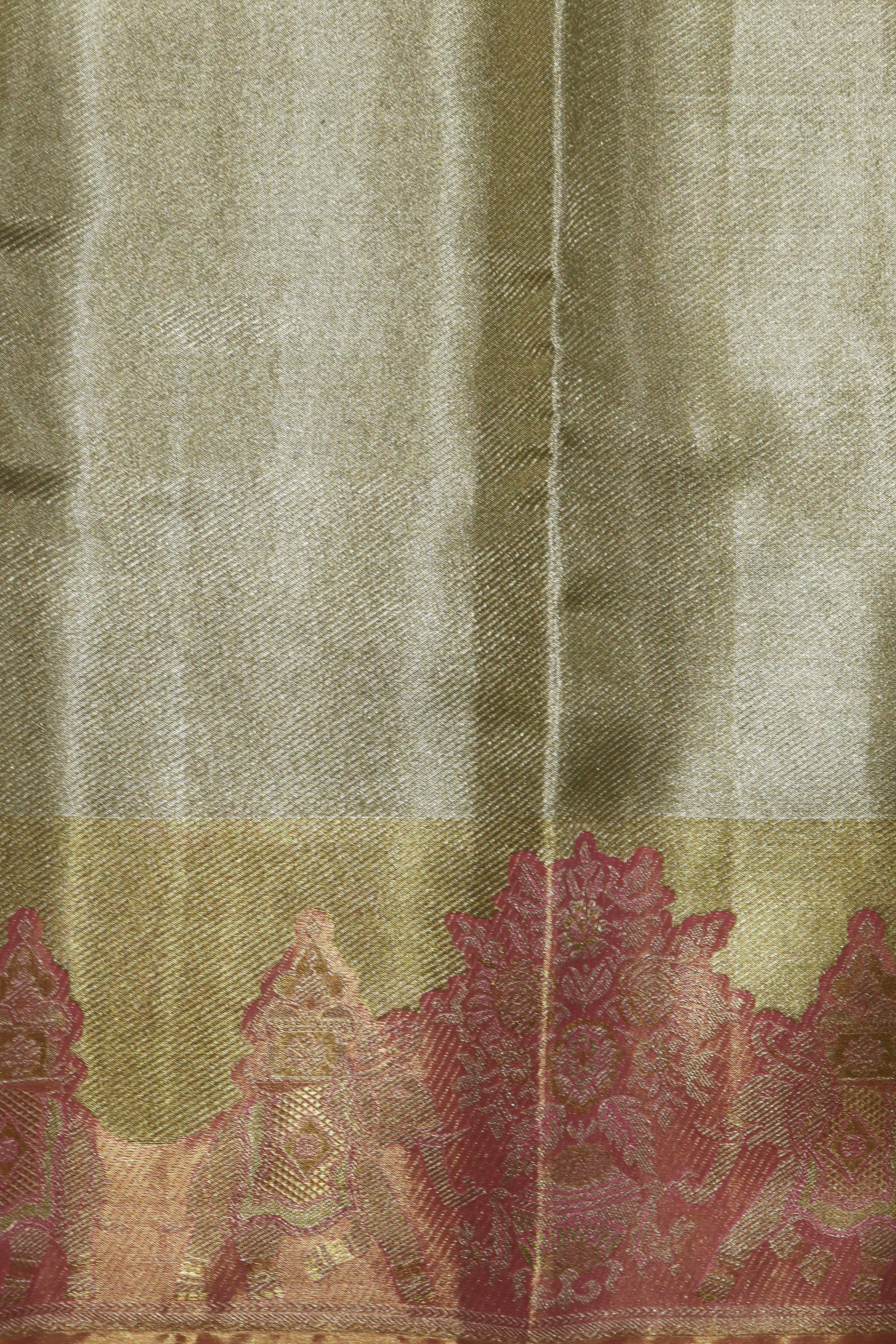 Gold Tissue Kanchivaram Silk Saree