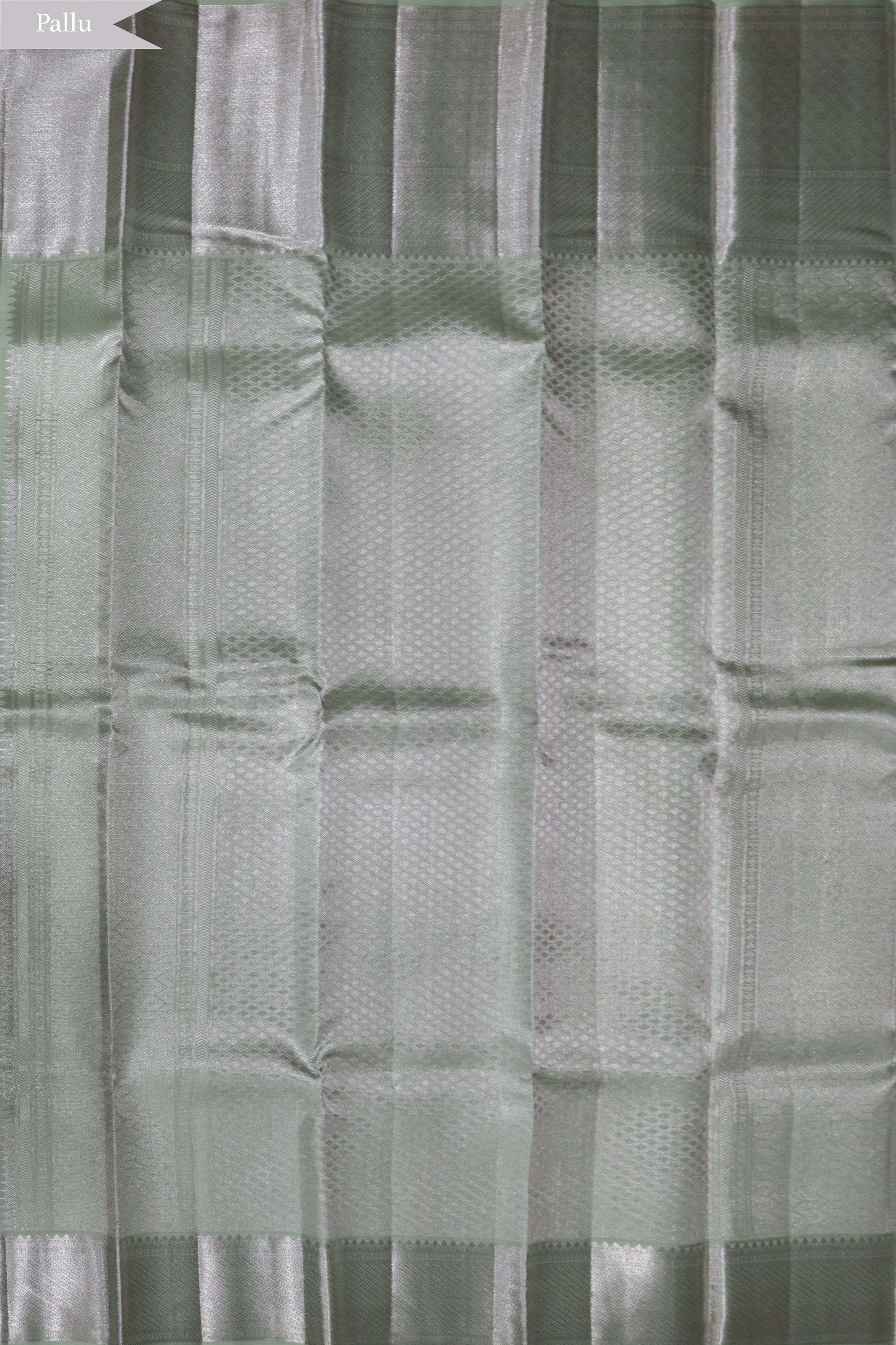 Sea Green Kanchivaram Silk Saree