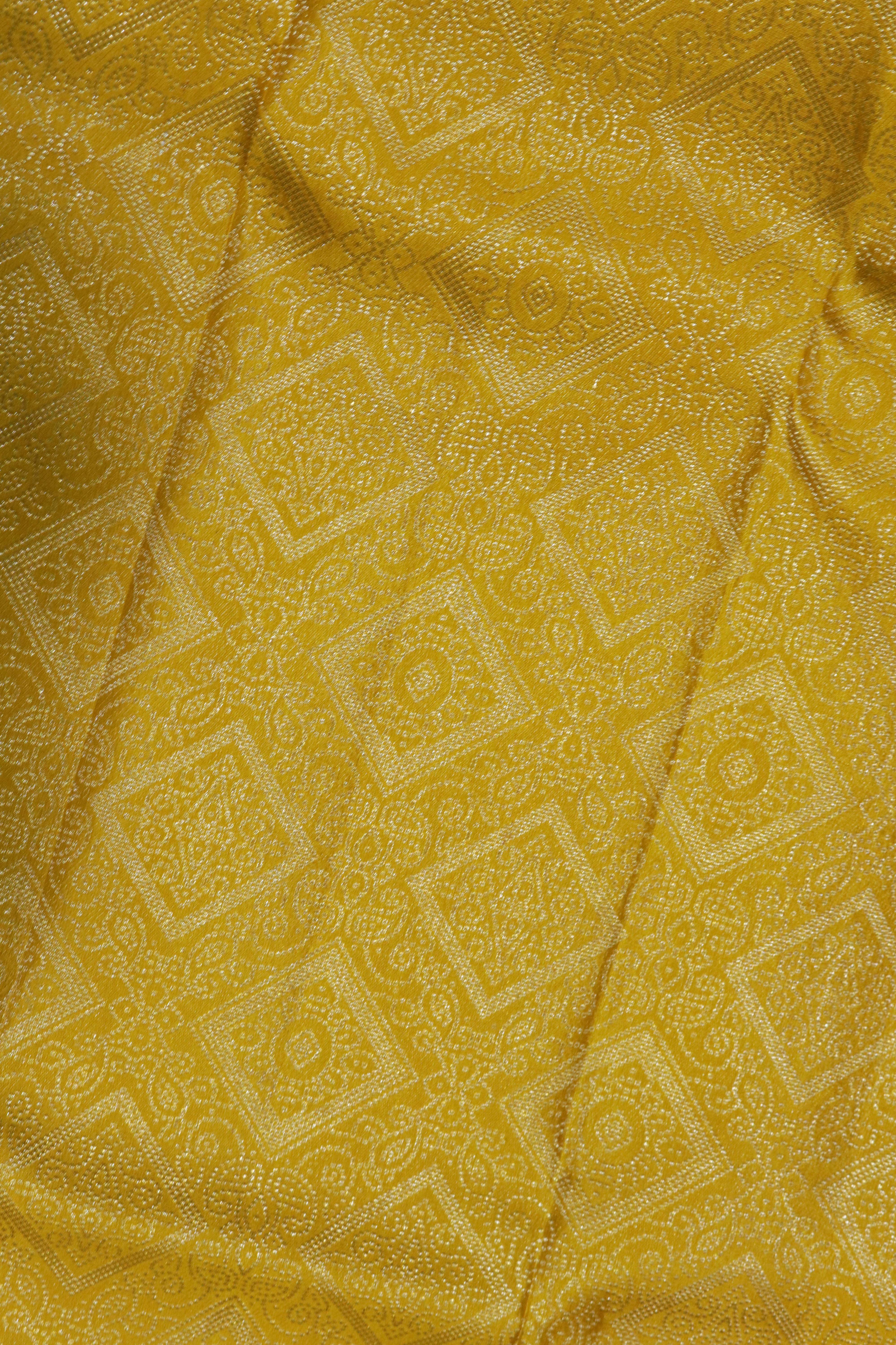 Yellow Kanchivaram Silk Saree