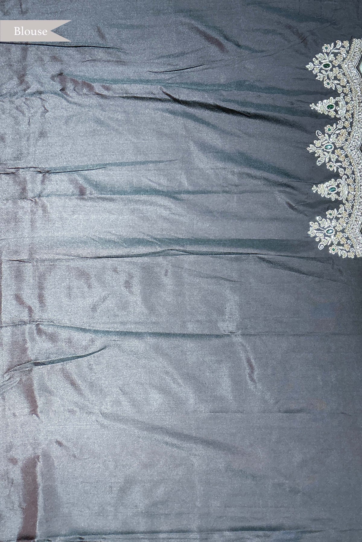 Dark Brown Twill Patola Silk Saree - Mokshaa