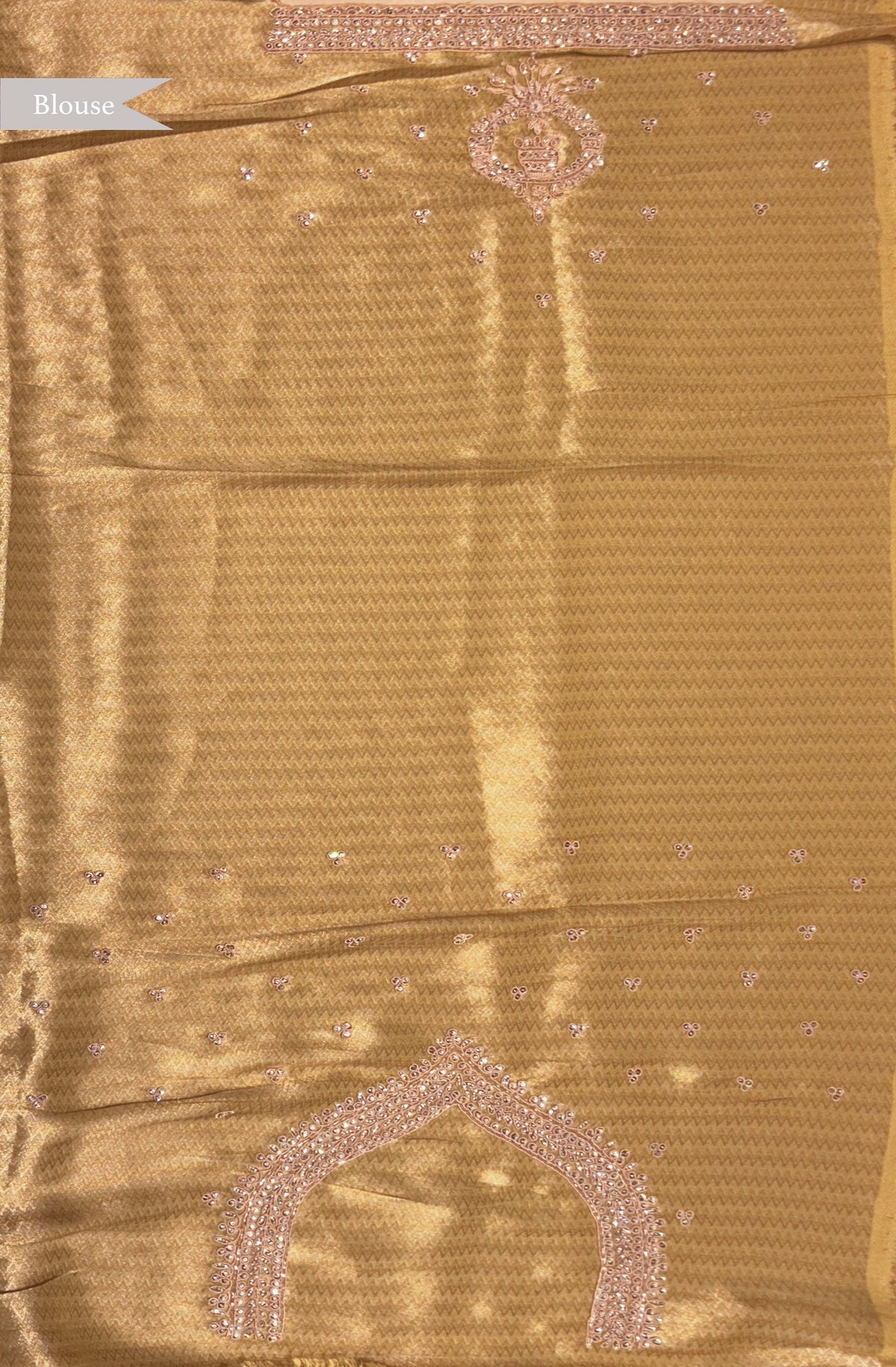 Lime Yellow Zari Weave Saree with Zardosi Work - Mokshaa
