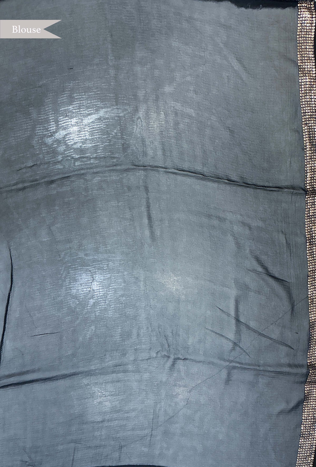 Black Georgette Antique Sequin Saree - Mokshaa