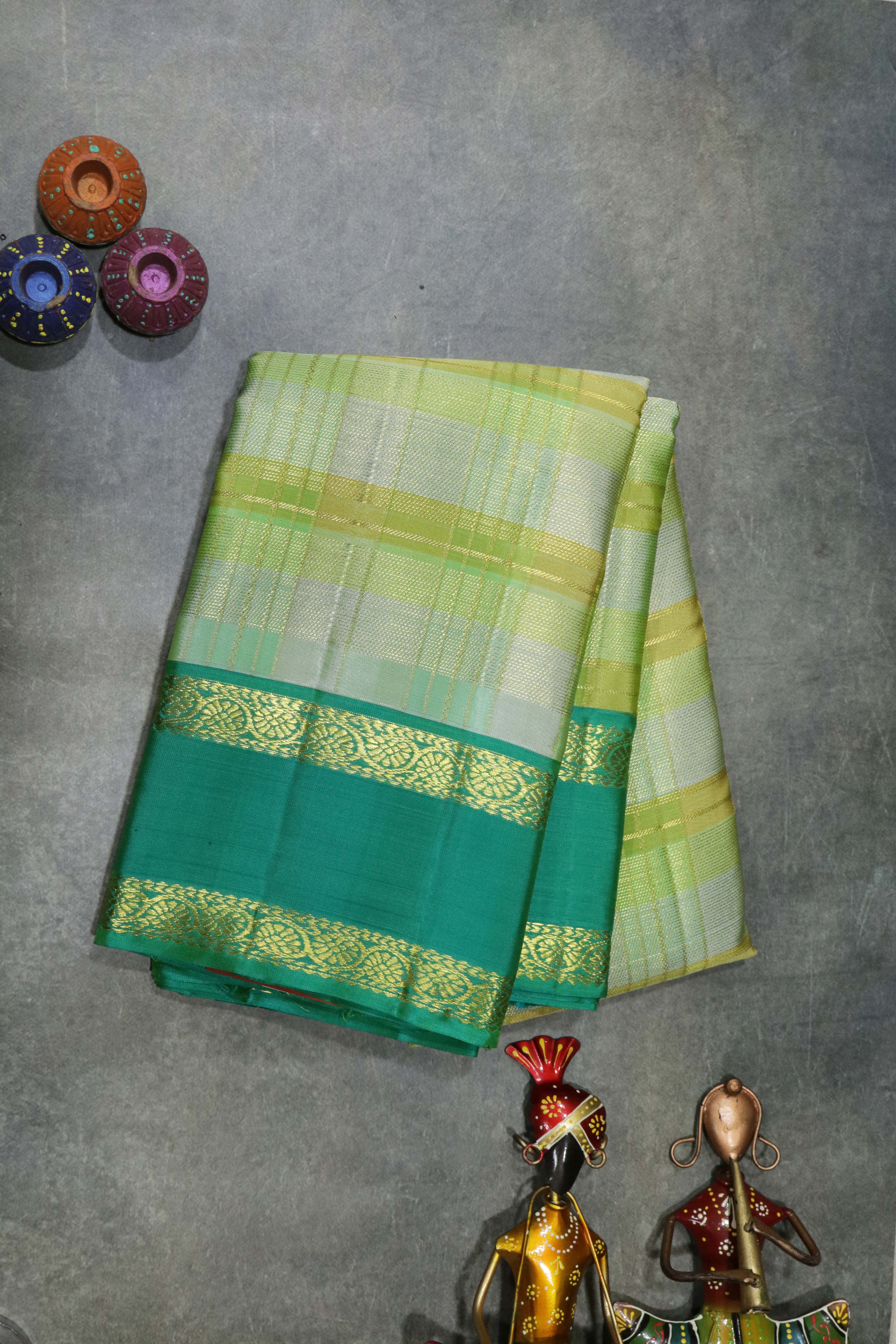 Pastel Green Kanchivaram Silk Saree