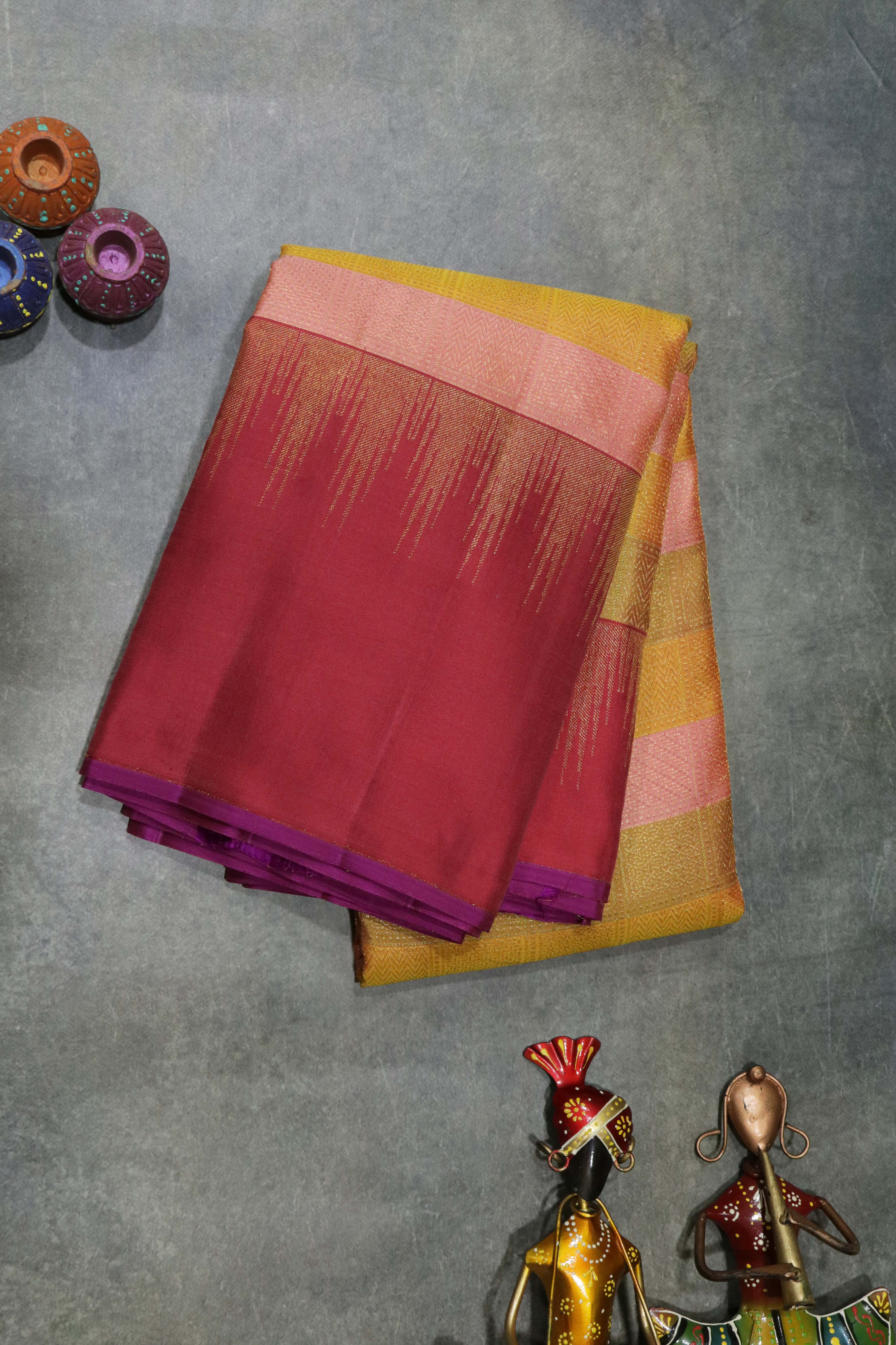 Multicolour Kanchivaram Silk Saree