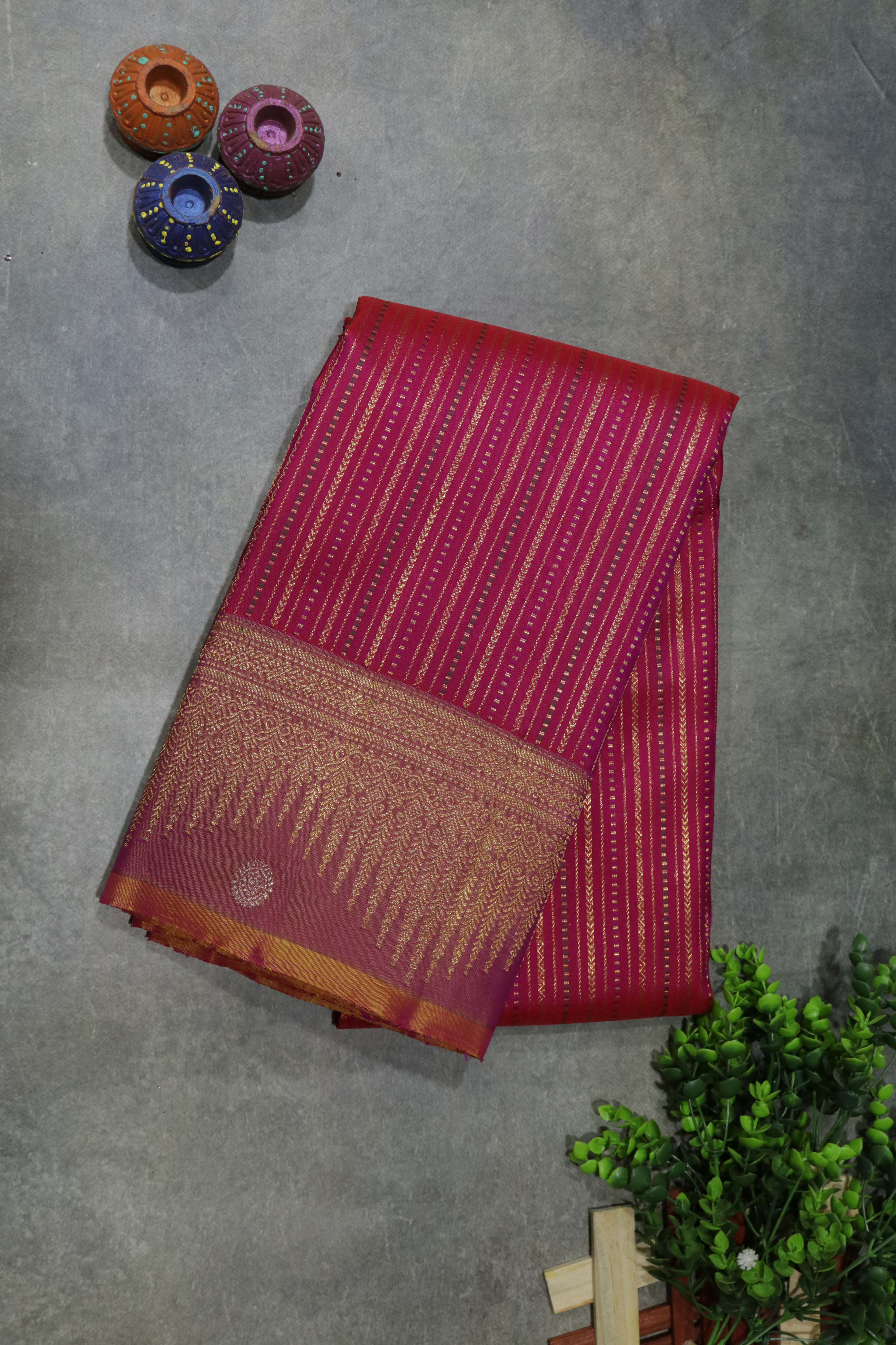 Pink Kanchivaram Silk Saree