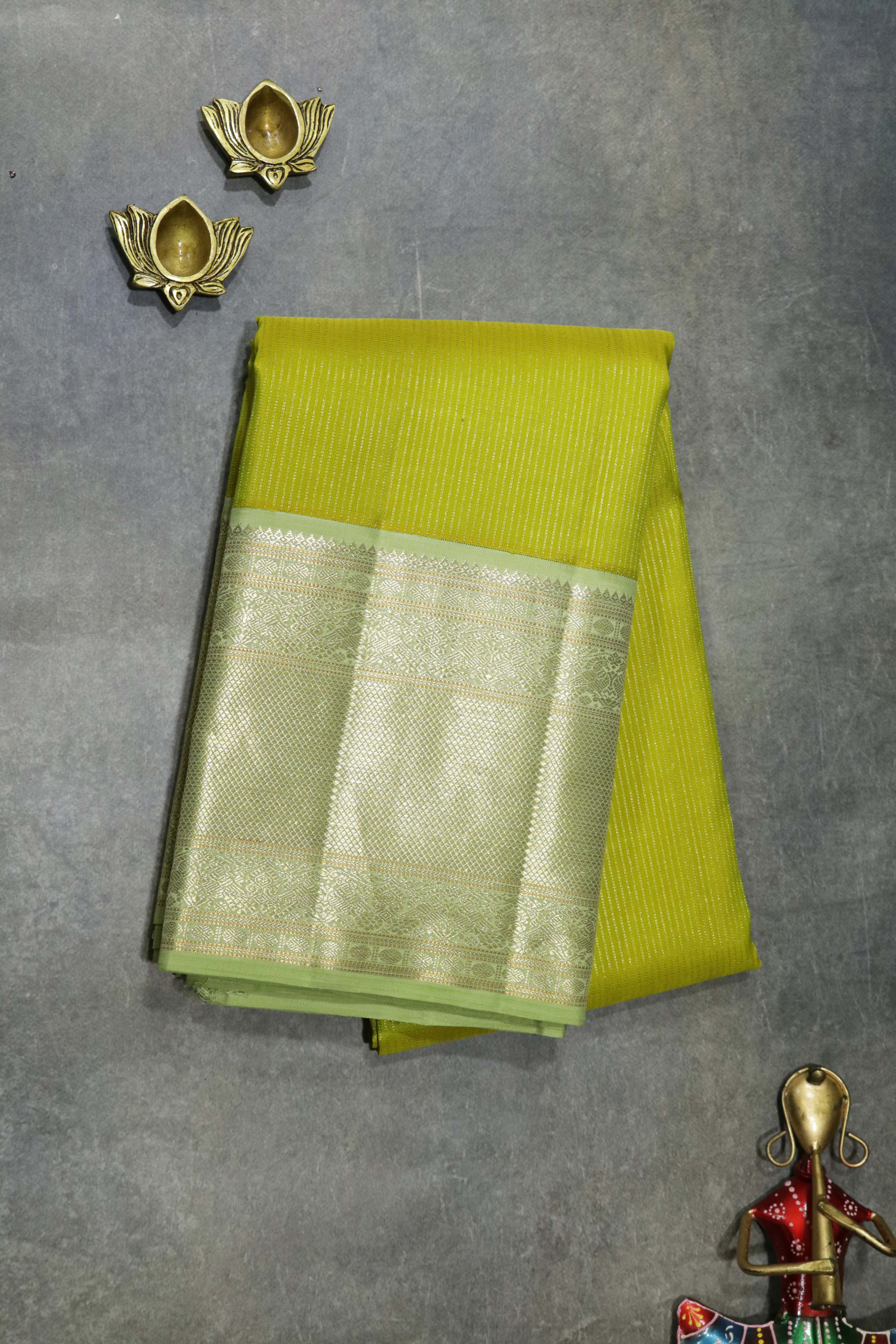 Pastel Green Kanchivaram Silk Saree