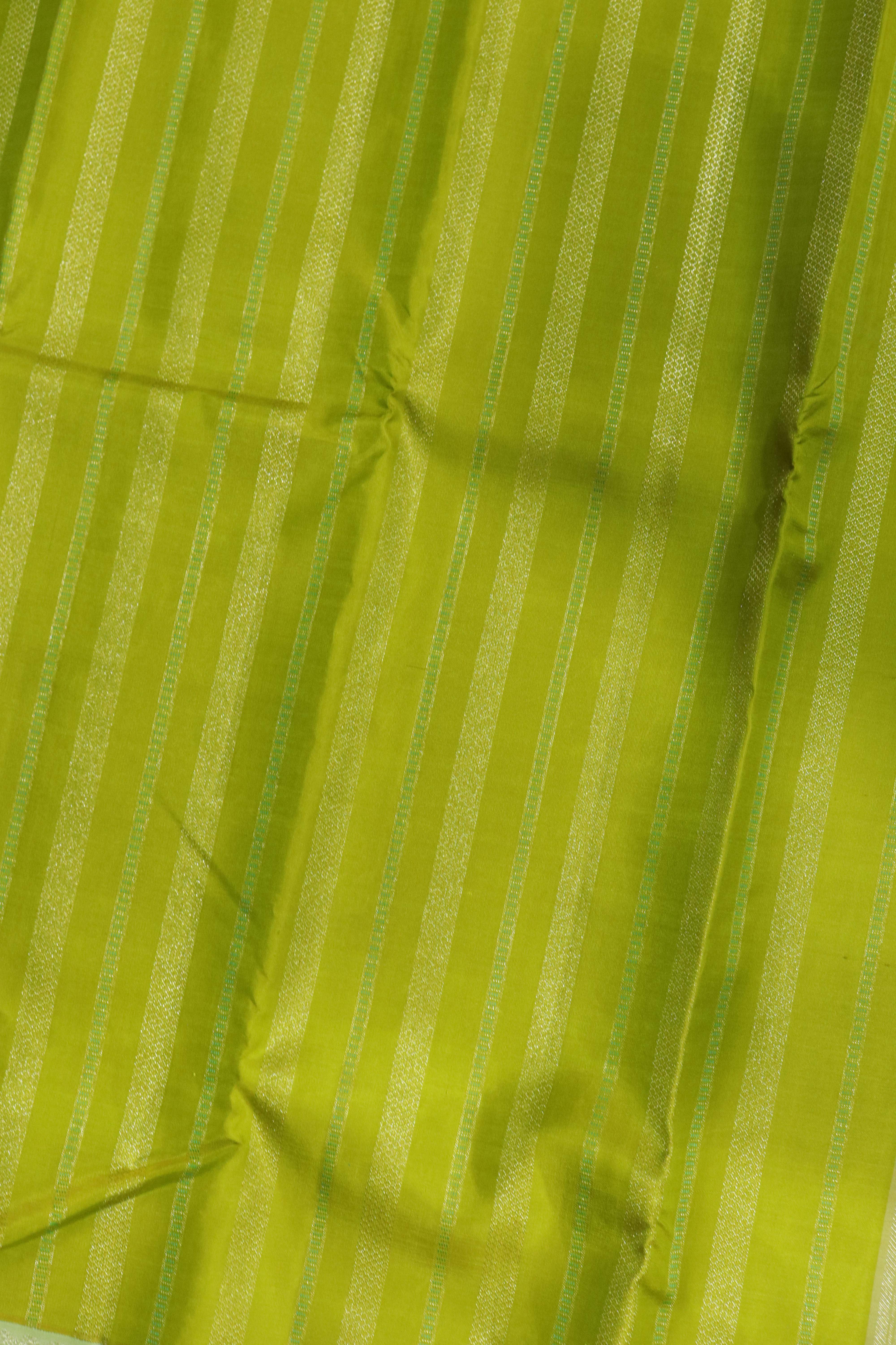 Pear Green Kanchivaram Silk Saree