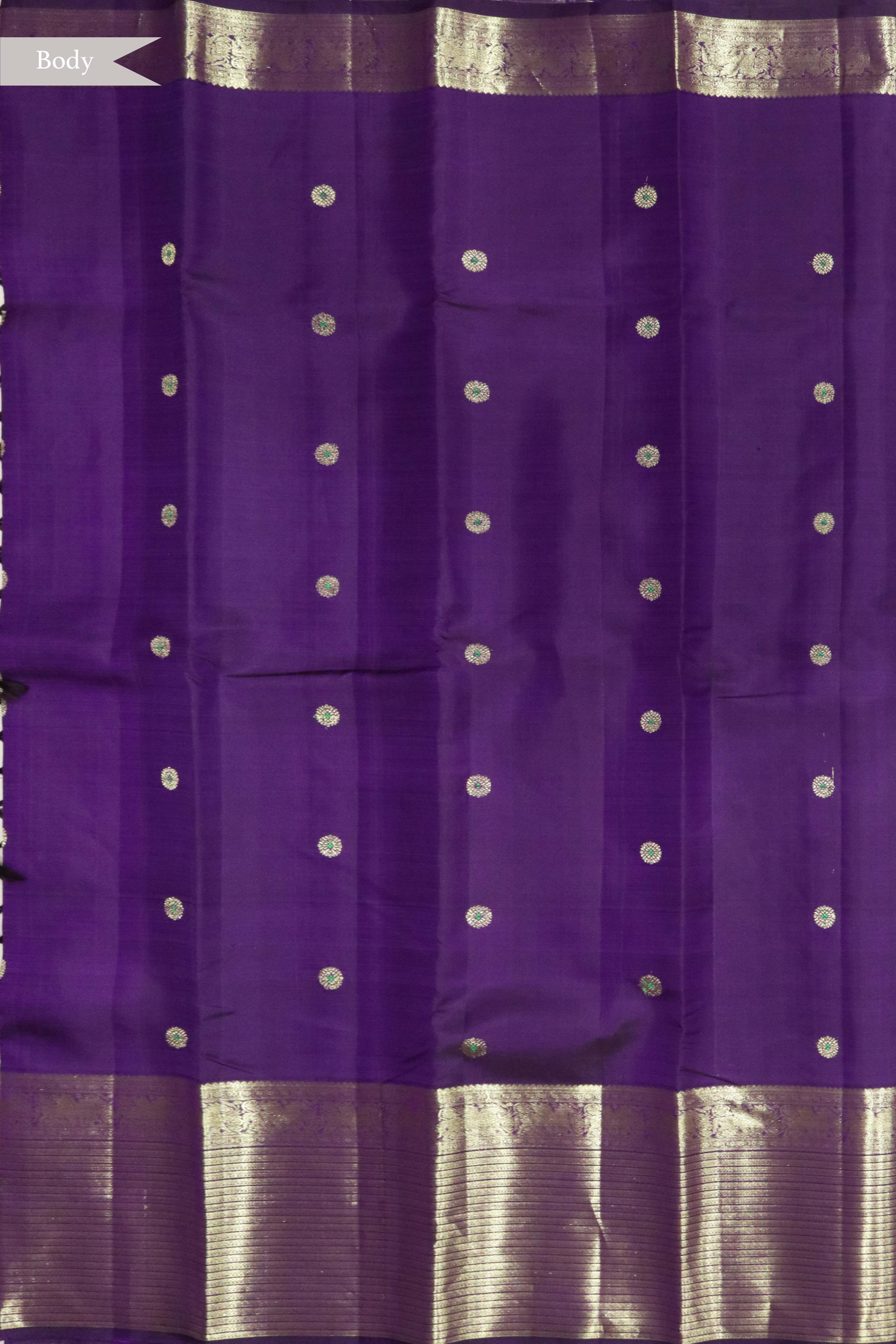 Purple Kanchivaram Silk Saree
