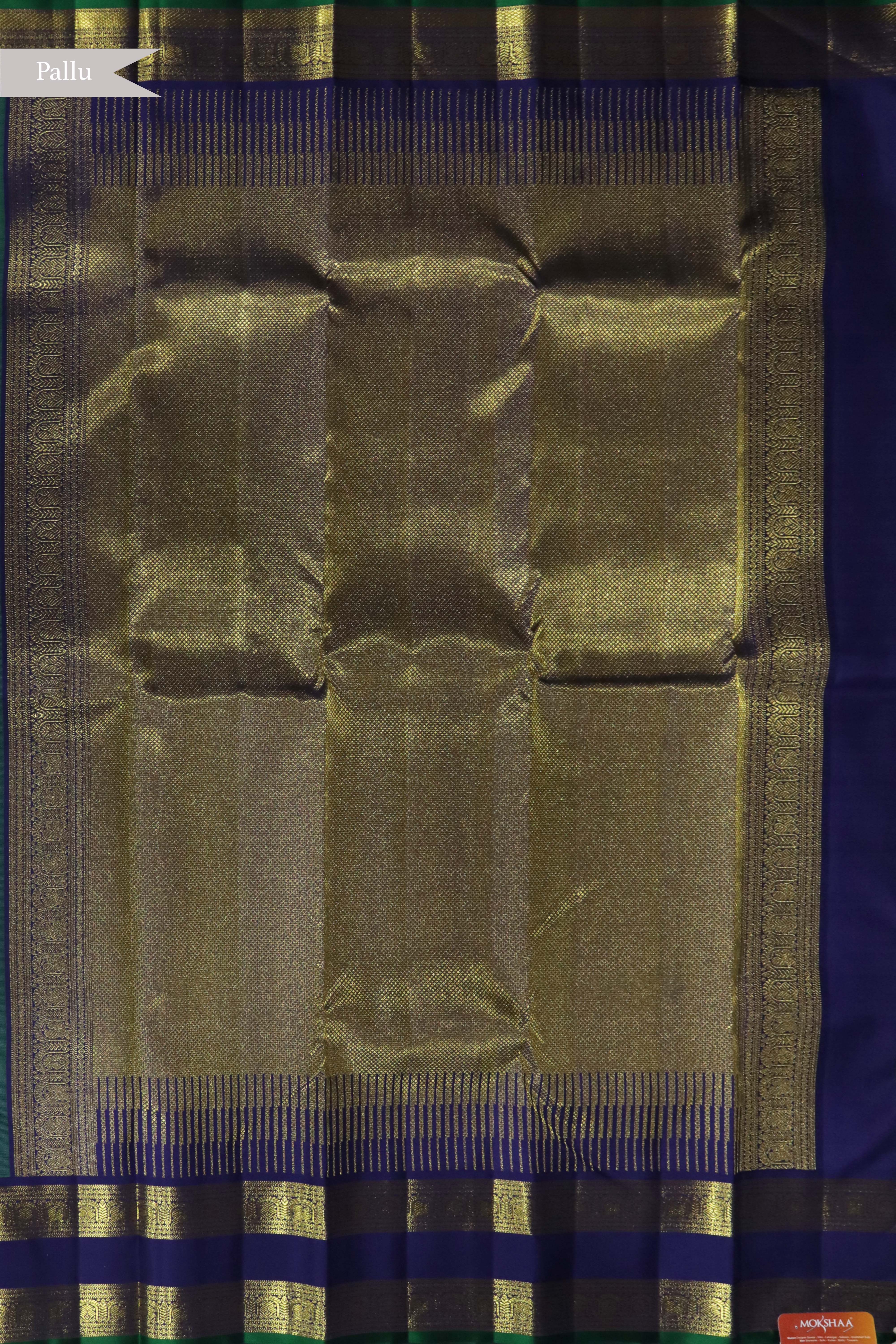 Emerald Green Kanchivaram Silk Saree