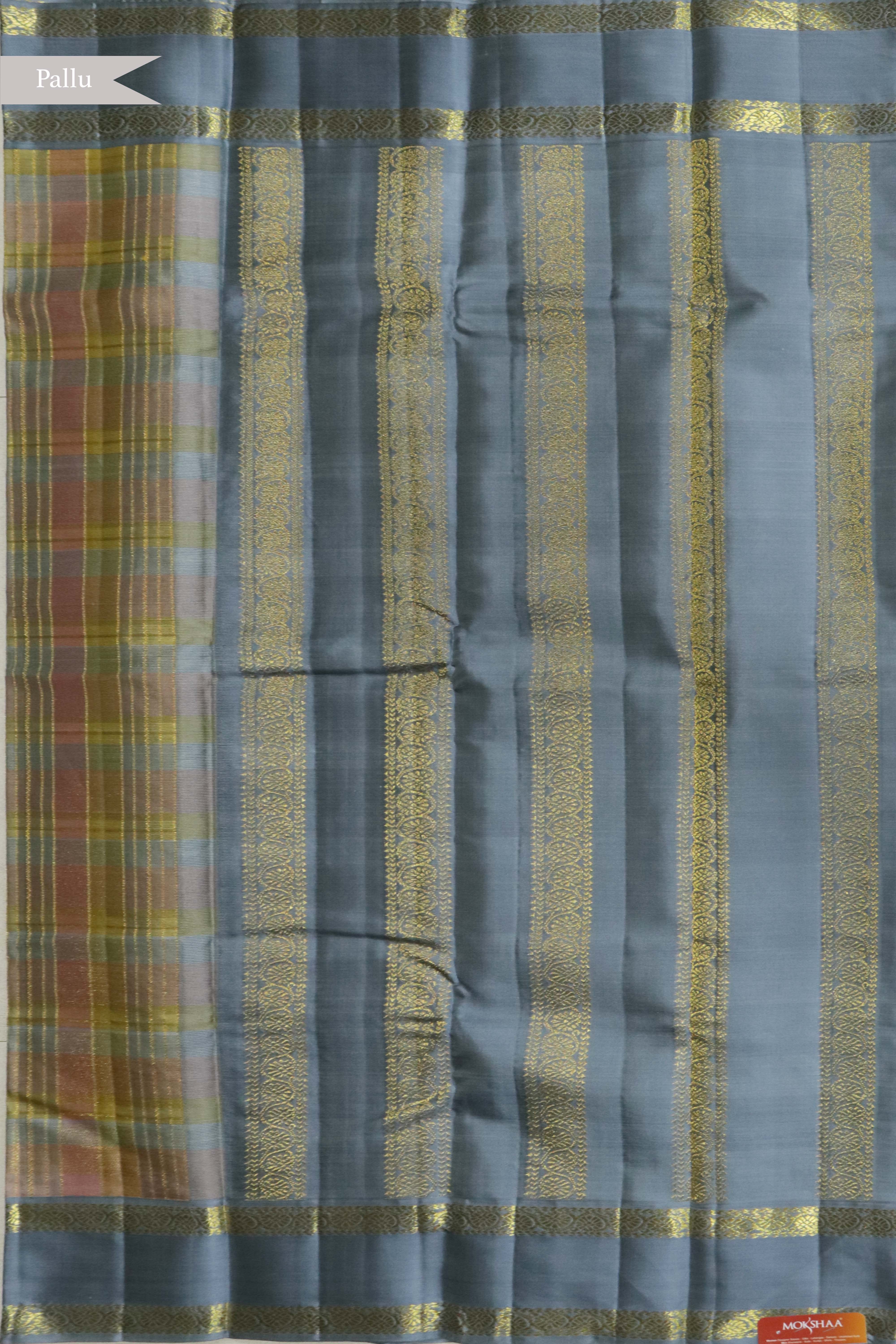 Pastel Kanchivaram Silk Saree
