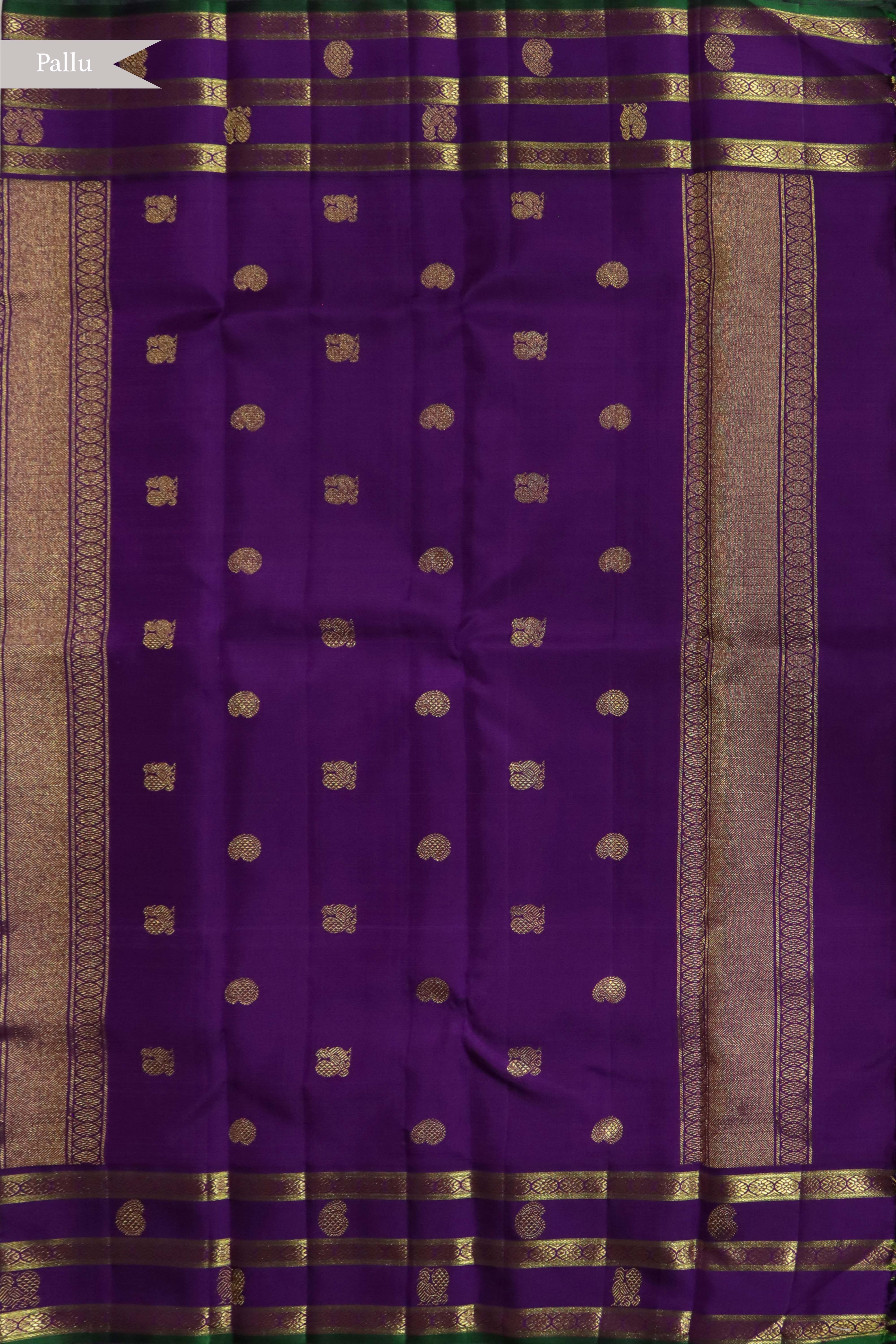 Off White Kanchivaram Silk Saree